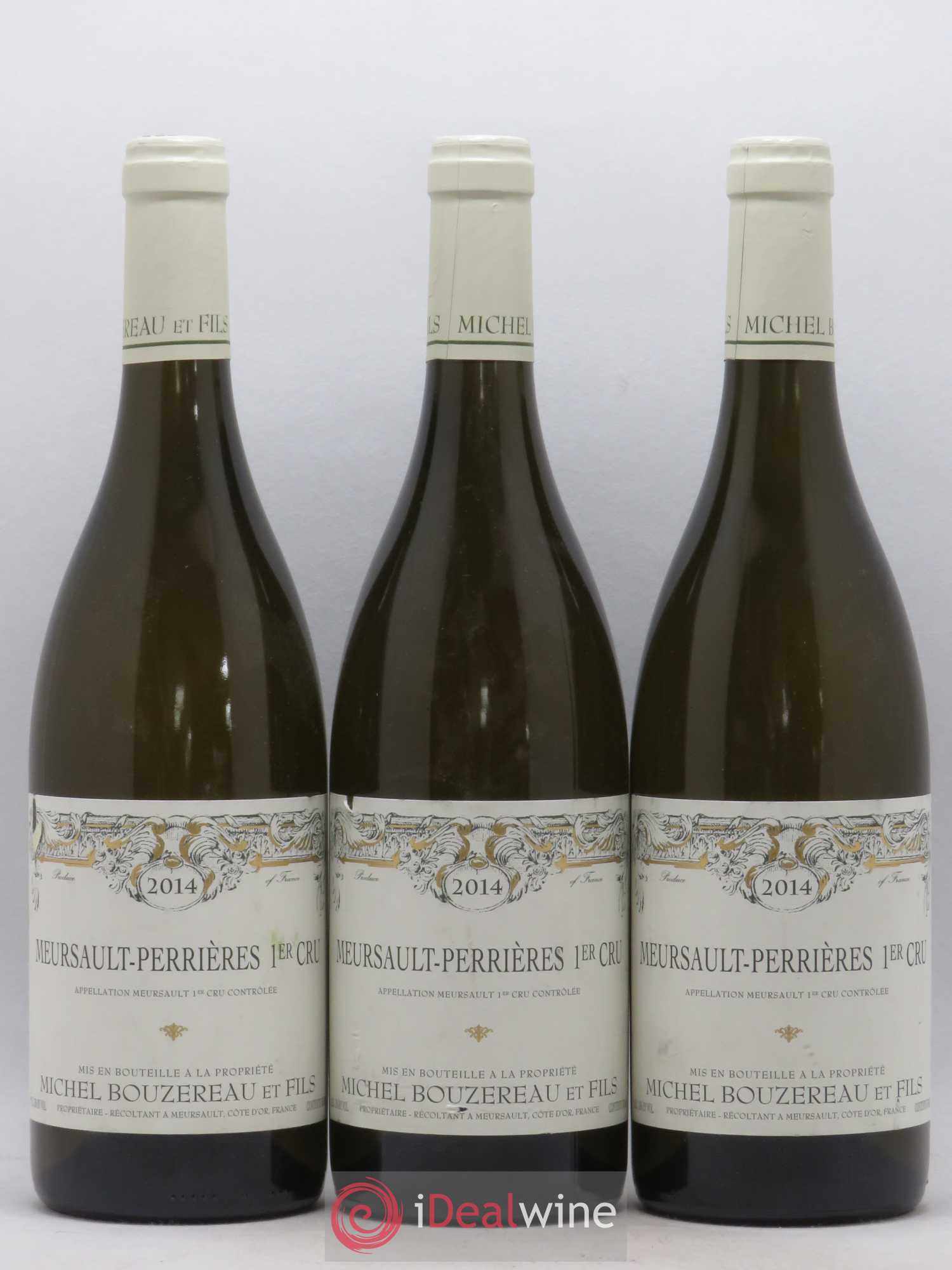 Meursault 1er Cru Perrières Michel Bouzereau et Fils (Domaine) 2014 - Lot de 3 bouteilles - 0