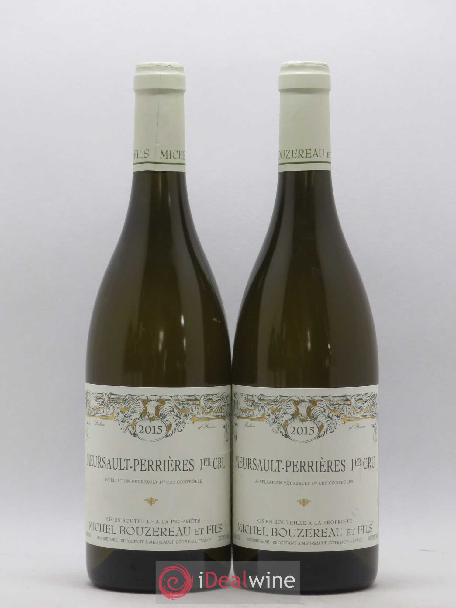 Meursault 1er Cru Perrières Michel Bouzereau et Fils (Domaine) 2015 - Lot de 2 bouteilles - 0