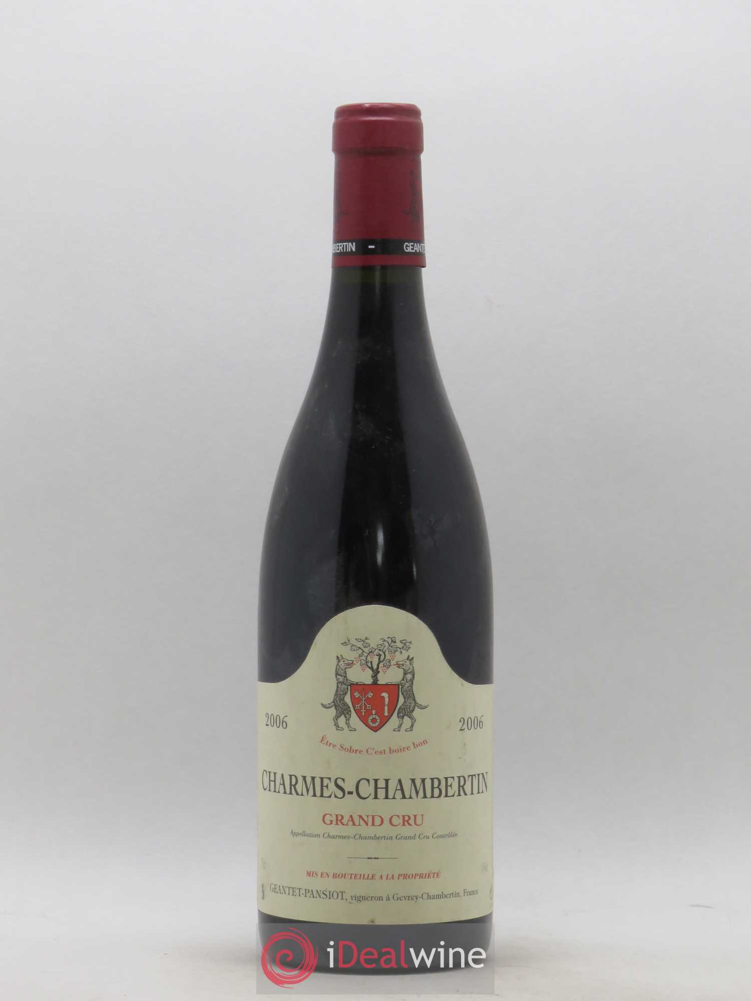 Charmes-Chambertin Grand Cru Geantet-Pansiot 2006 - Lot de 1 bouteille - 0