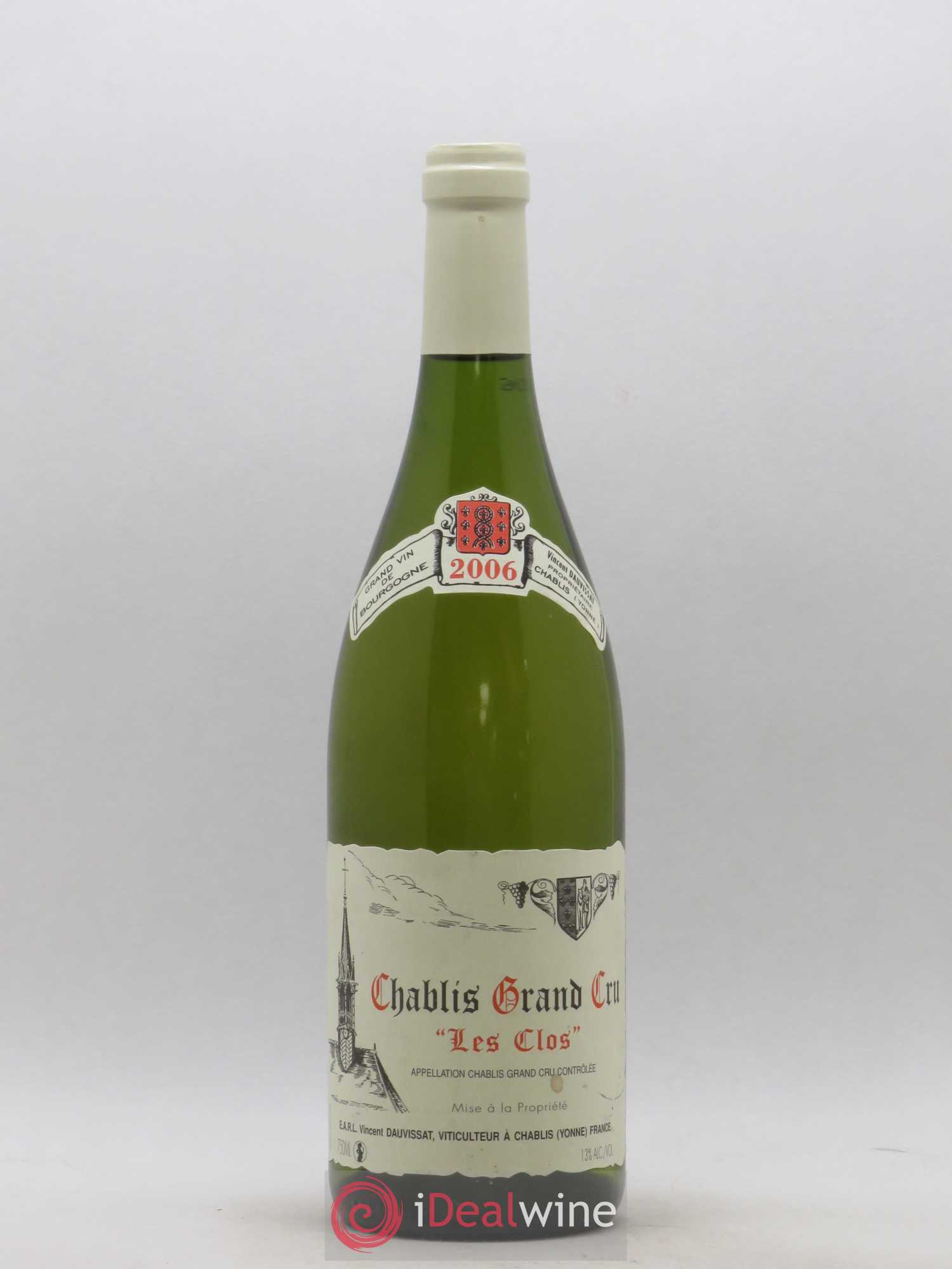 Chablis Grand Cru Les Clos Vincent Dauvissat (Domaine) 2006 - Lot de 1 bouteille - 0
