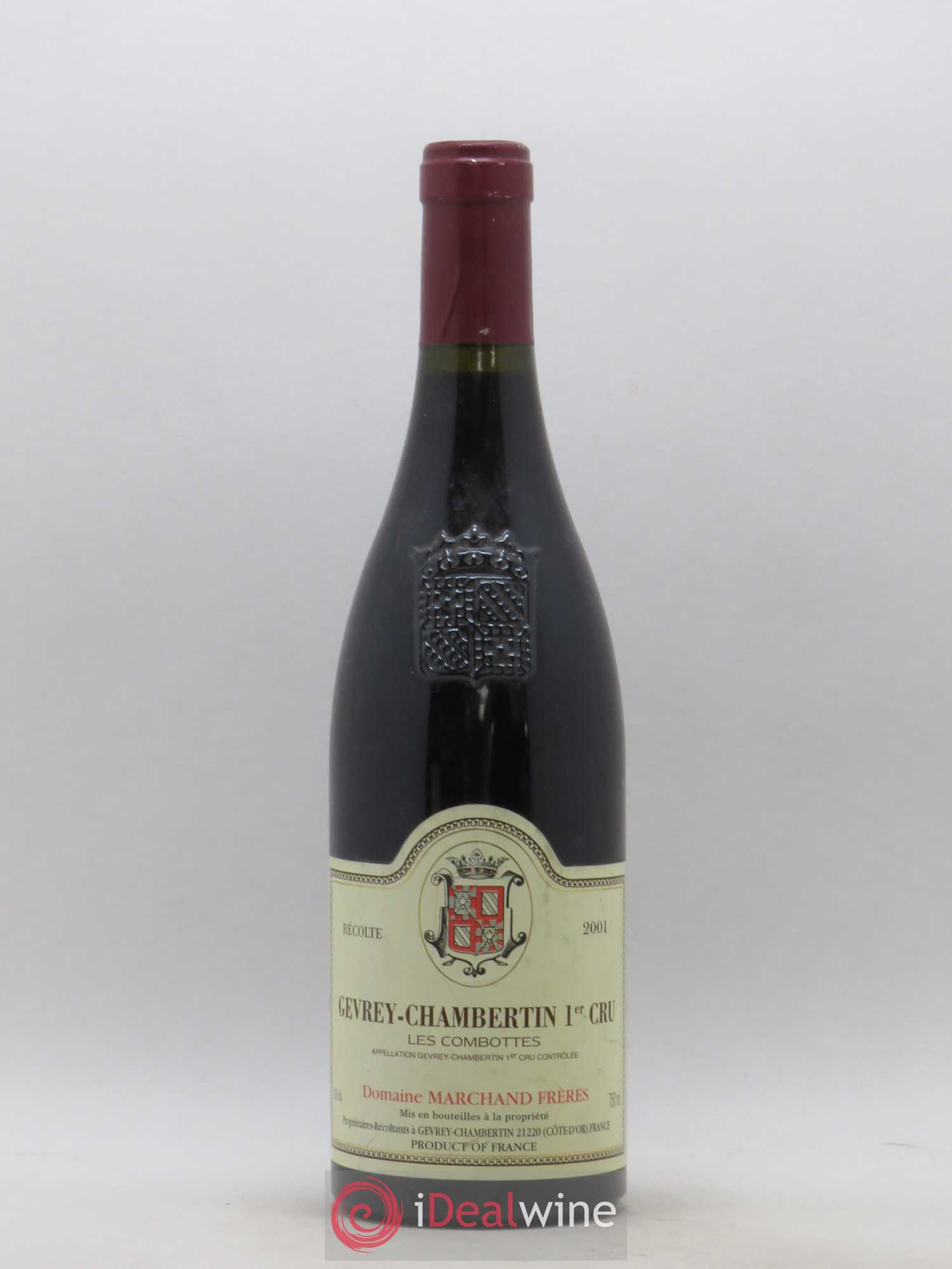 Gevrey-Chambertin 1er Cru Les Combottes Marchand Freres 2001 - Posten von 1 Flasche - 0