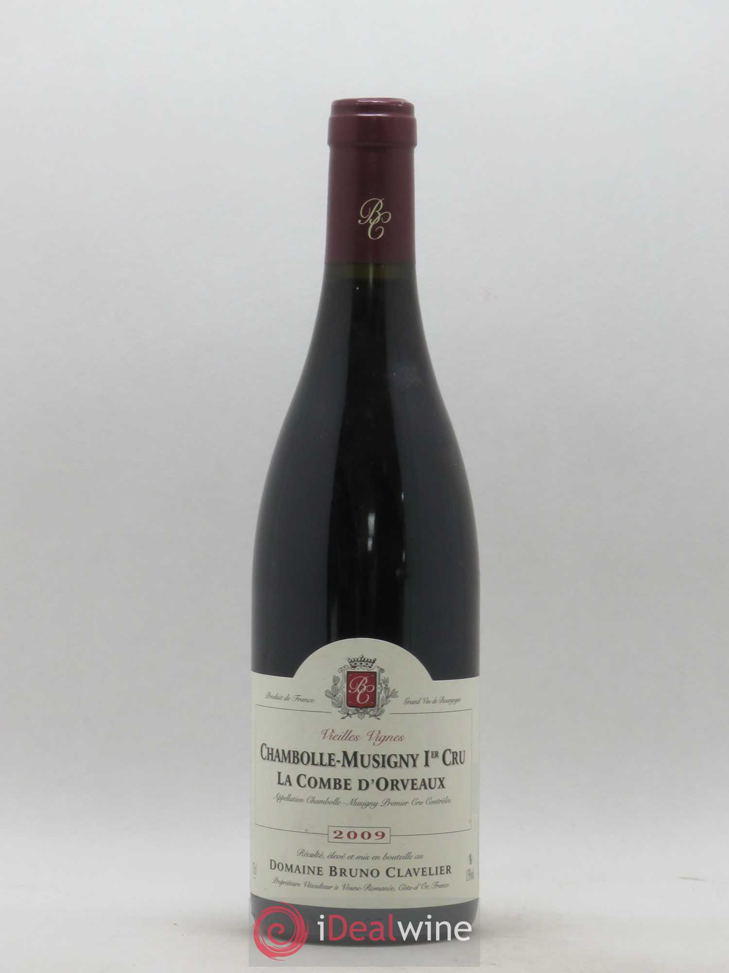 Chambolle-Musigny 1er Cru La Combe d'Orveaux Vieilles Vignes Bruno Clavelier 2009 - Lot de 1 bouteille - 0