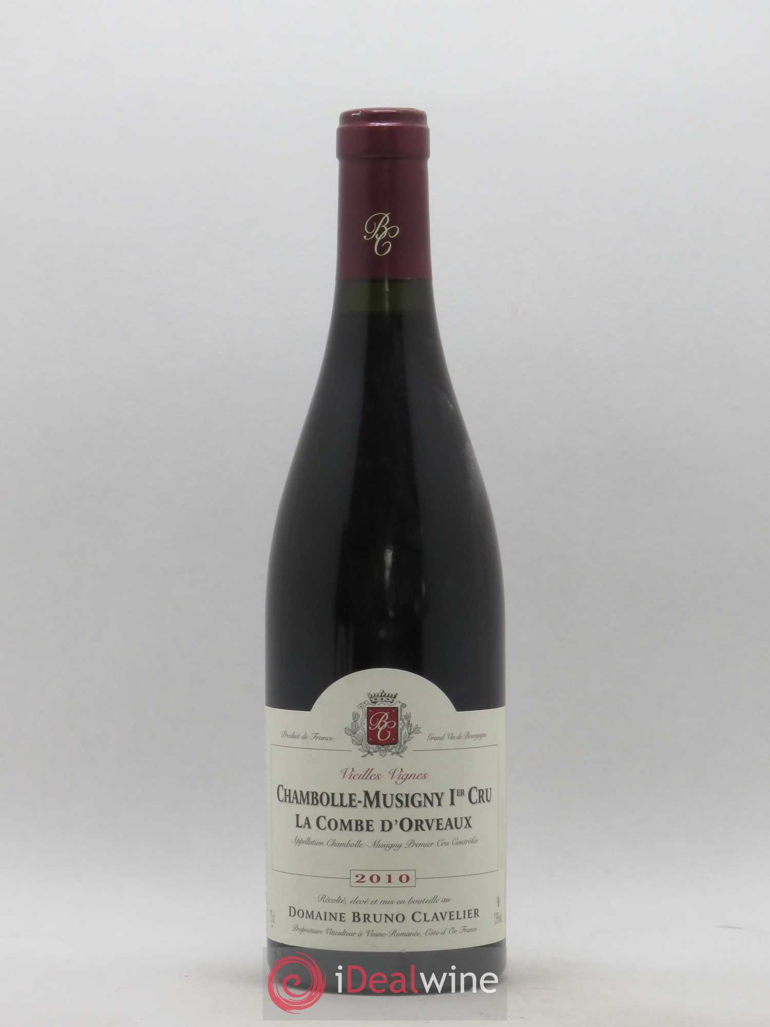 Chambolle-Musigny 1er Cru La Combe d'Orveaux Vieilles Vignes Bruno Clavelier 2010 - Lot de 1 bouteille - 0