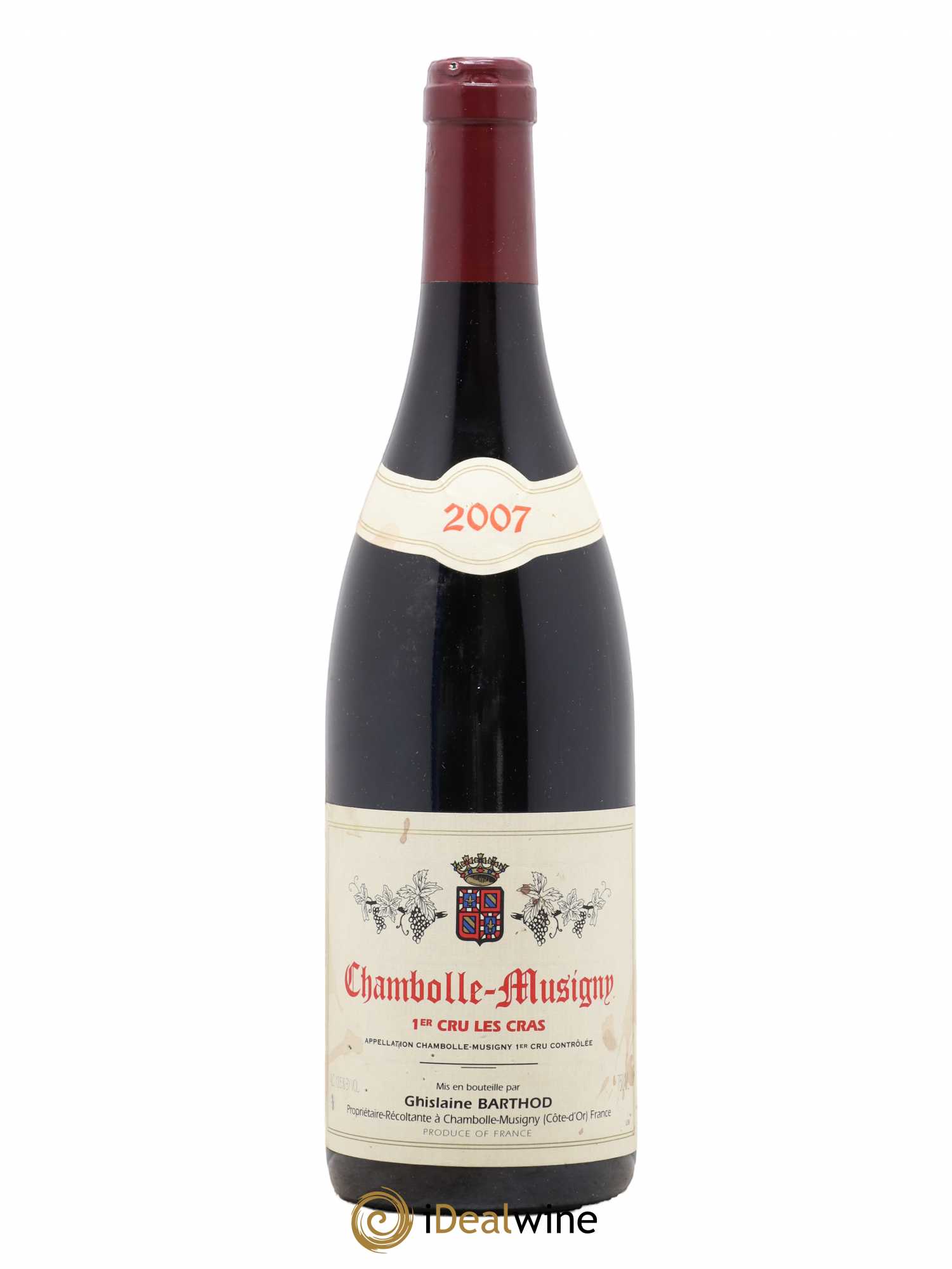 Chambolle-Musigny 1er Cru Les Cras Ghislaine Barthod 2007 - Lot de 1 bouteille - 0