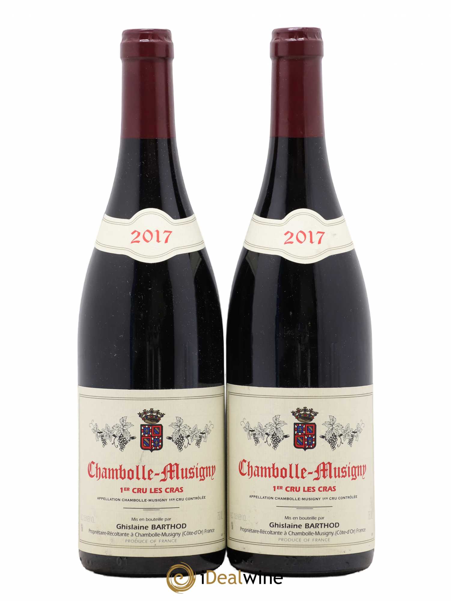 Chambolle-Musigny 1er Cru Les Cras Ghislaine Barthod 2017 - Lot de 2 bouteilles - 0