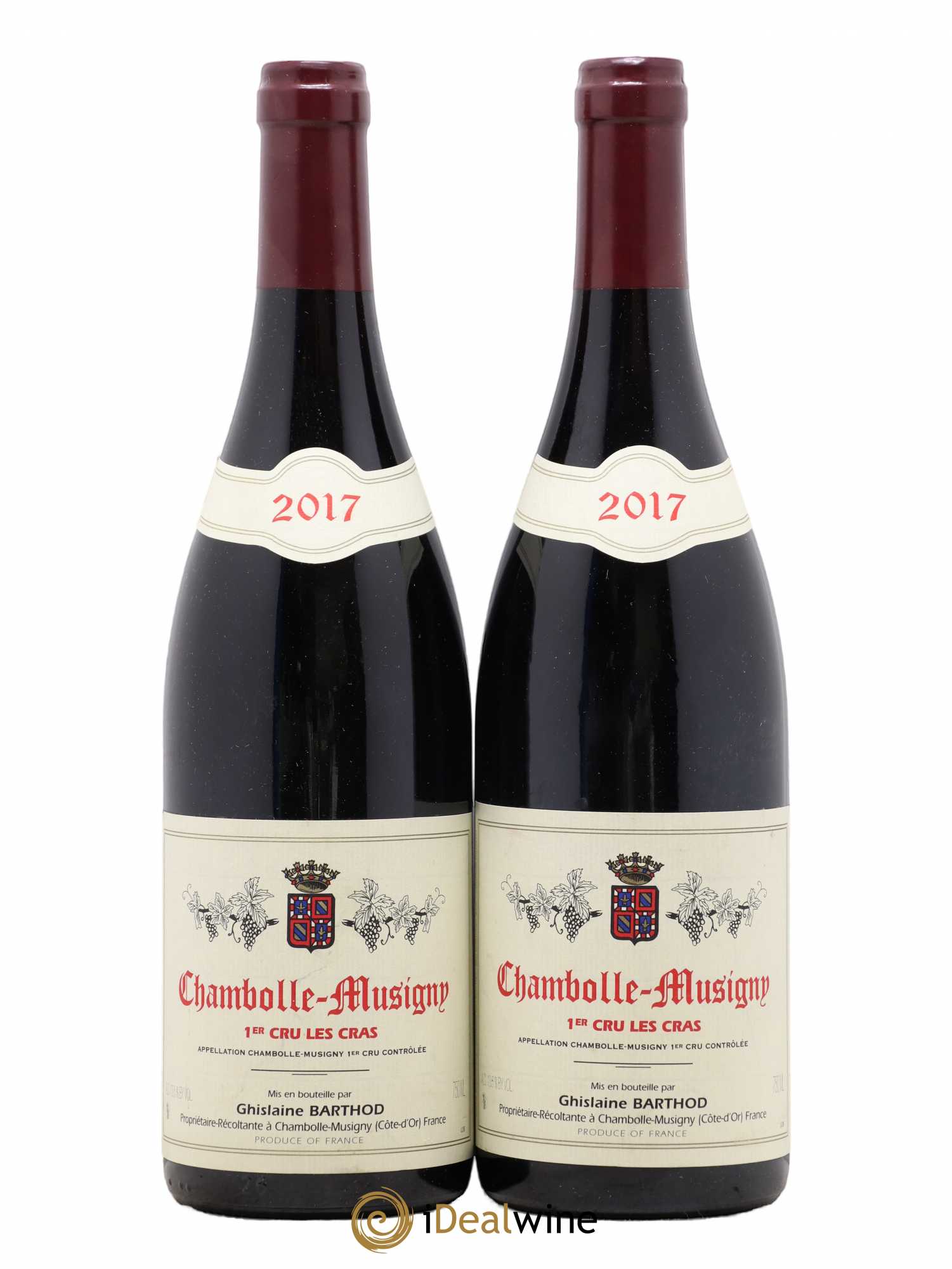 Chambolle-Musigny 1er Cru Les Cras Ghislaine Barthod 2017 - Lot de 2 bouteilles - 0