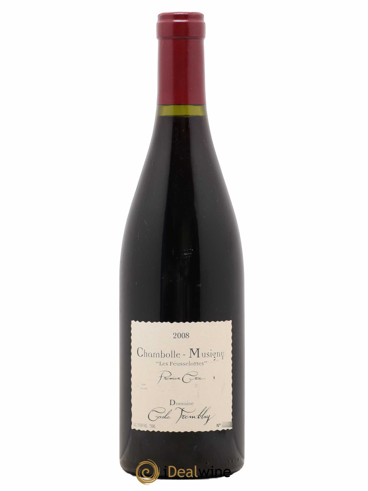 Chambolle-Musigny 1er Cru Les Feusselottes Cécile Tremblay 2008 - Lot de 1 bouteille - 0