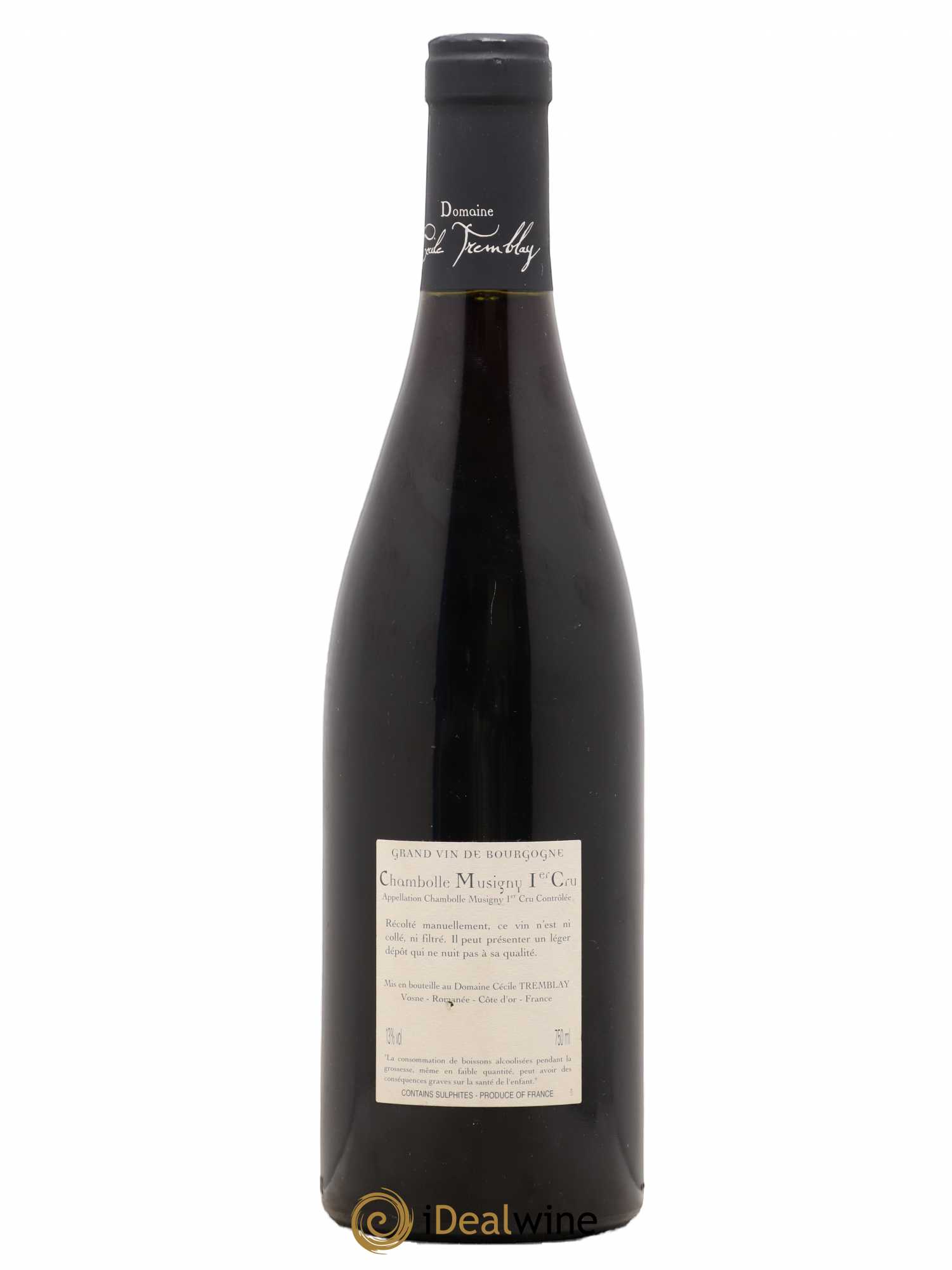 Chambolle-Musigny 1er Cru Les Feusselottes Cécile Tremblay 2009 - Lot de 1 bouteille - 1