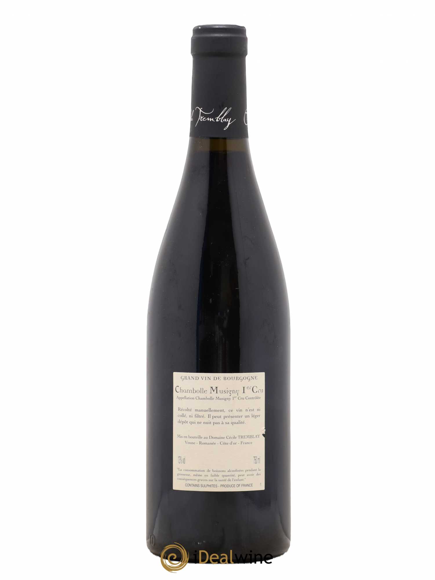 Chambolle-Musigny 1er Cru Les Feusselottes Cécile Tremblay 2013 - Lot de 1 bouteille - 1