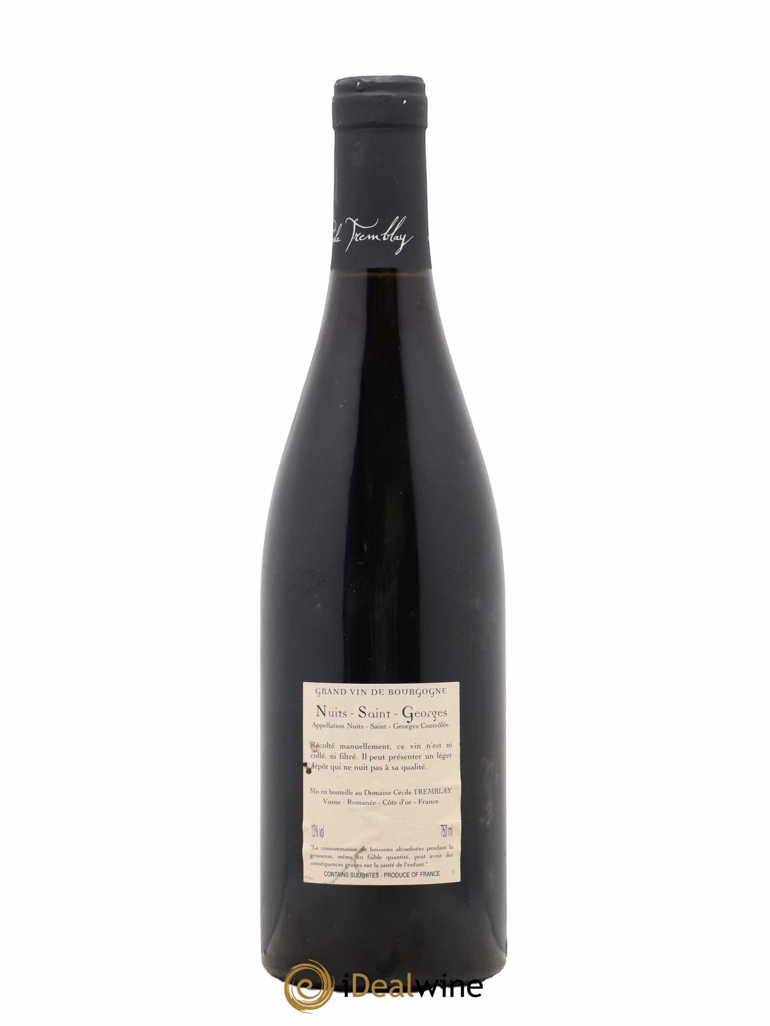 Nuits-Saint-Georges Albuca Cécile Tremblay 2012 - Lot de 1 bouteille - 1