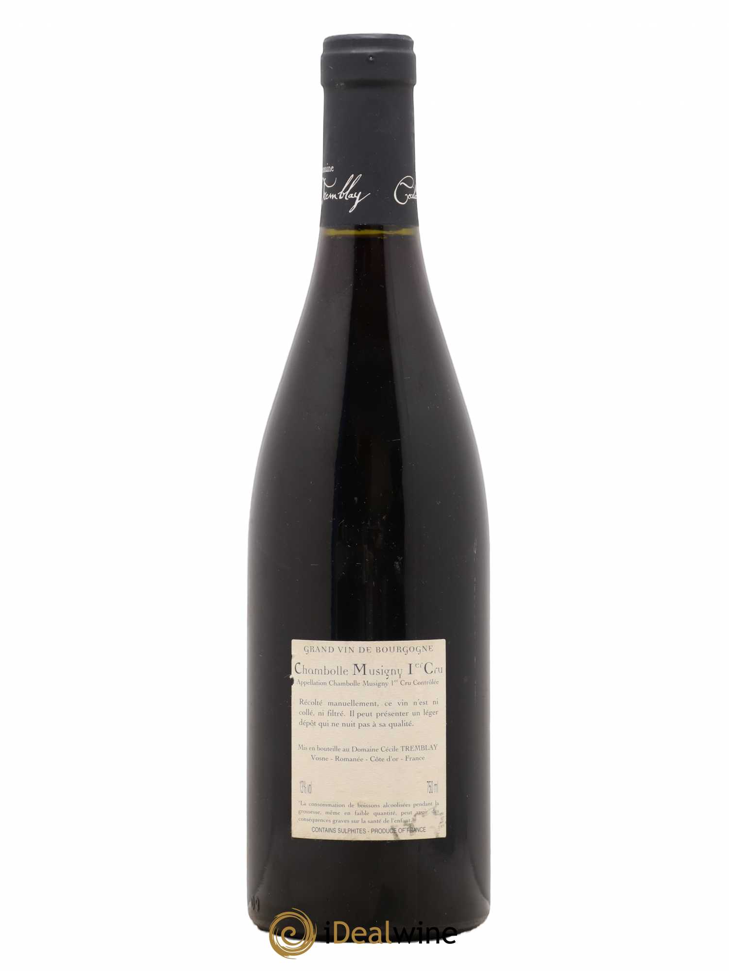 Chambolle-Musigny 1er Cru Les Feusselottes Cécile Tremblay 2009 - Lot de 1 bouteille - 1