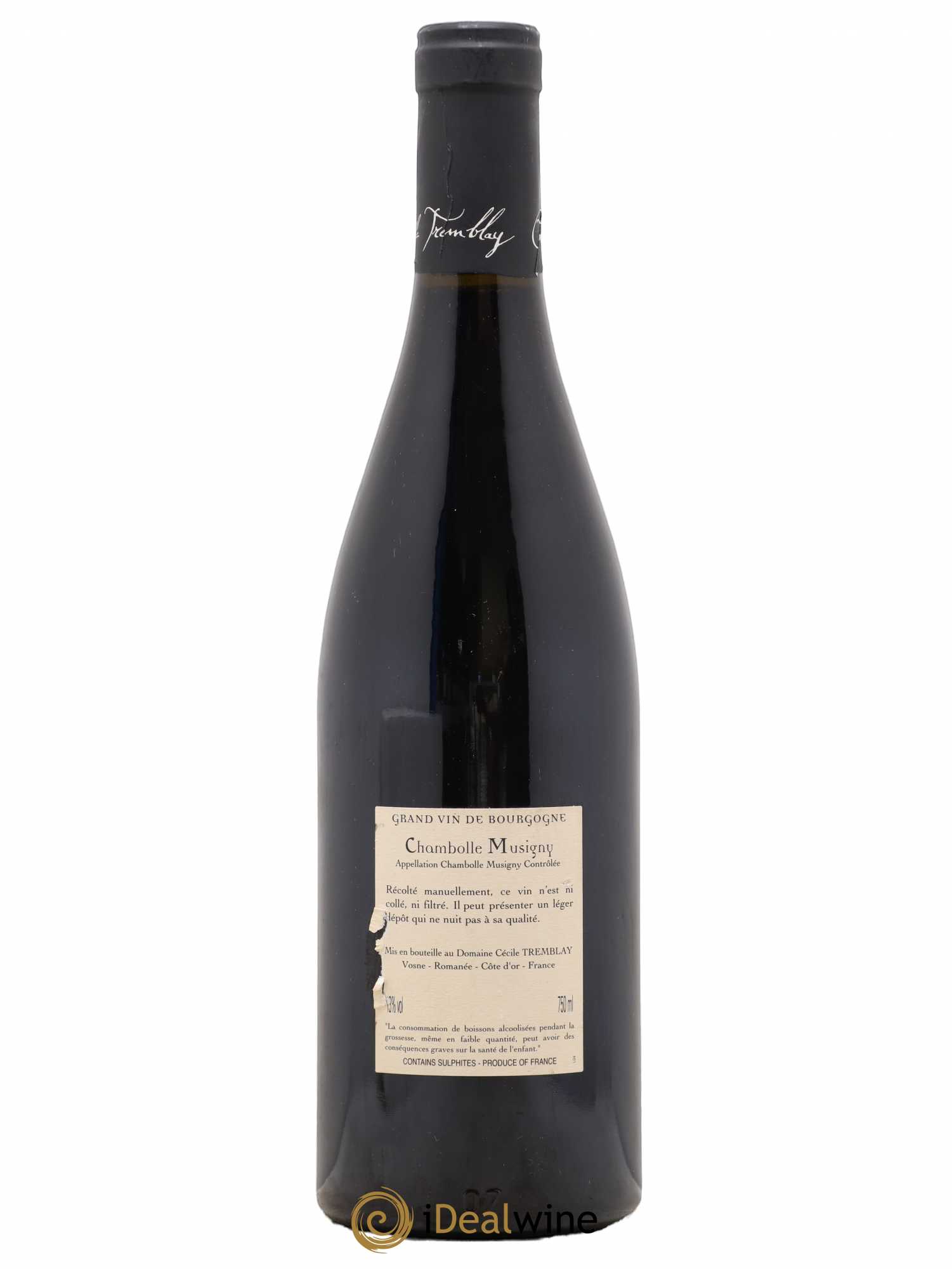 Chambolle-Musigny Les Cabottes Cécile Tremblay 2013 - Posten von 1 Flasche - 1