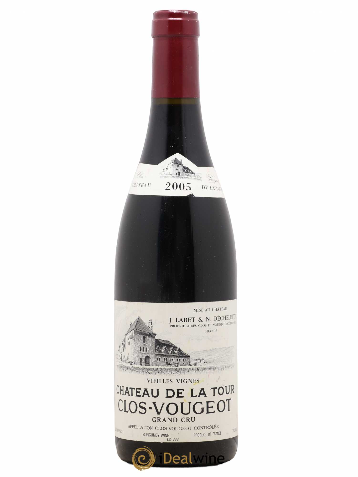 Clos de Vougeot Grand Cru Vieilles Vignes Château de La Tour 2005 - Lot de 1 bouteille - 0