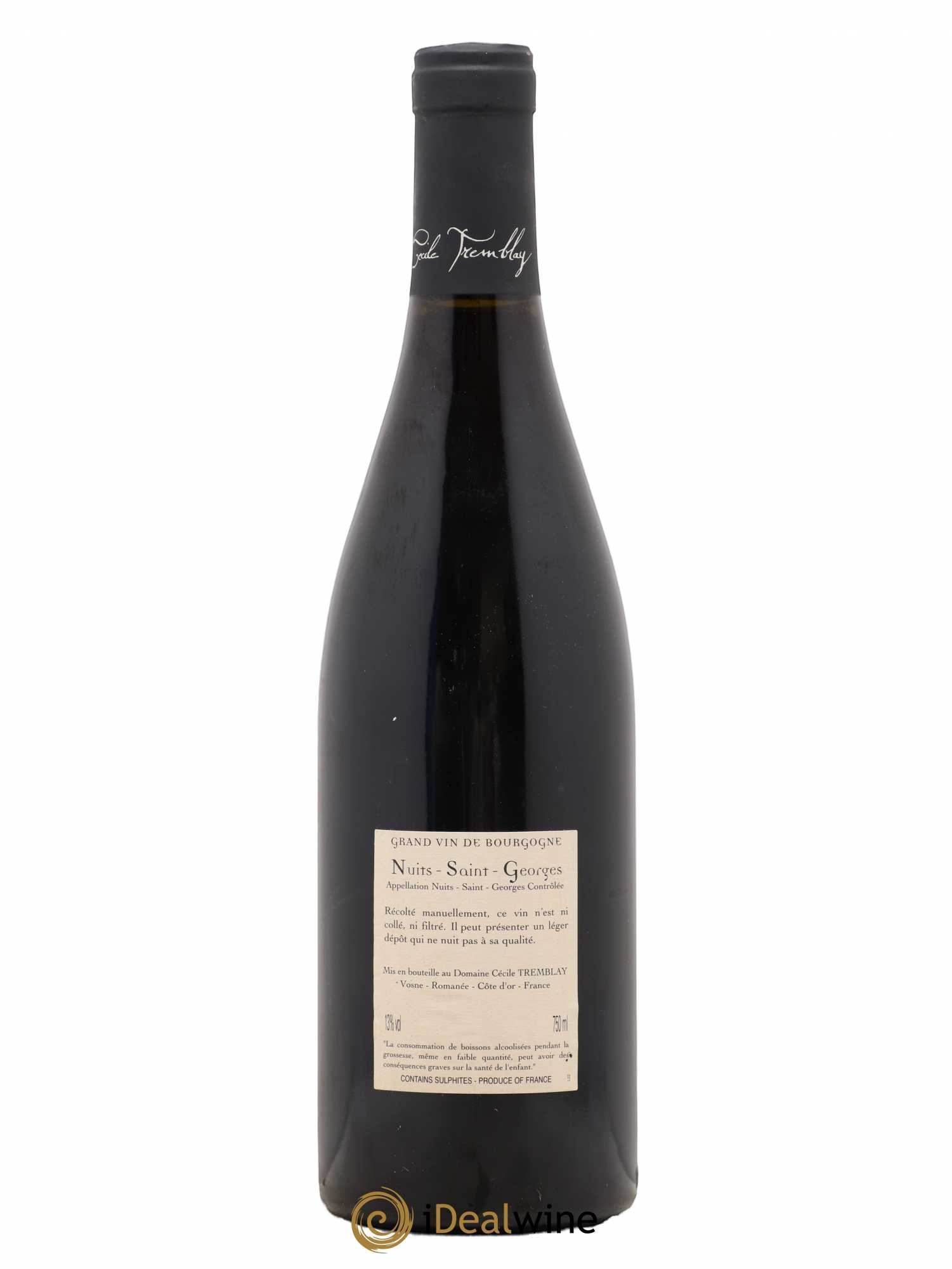 Nuits-Saint-Georges Albuca Cécile Tremblay 2012 - Lot de 1 bouteille - 1
