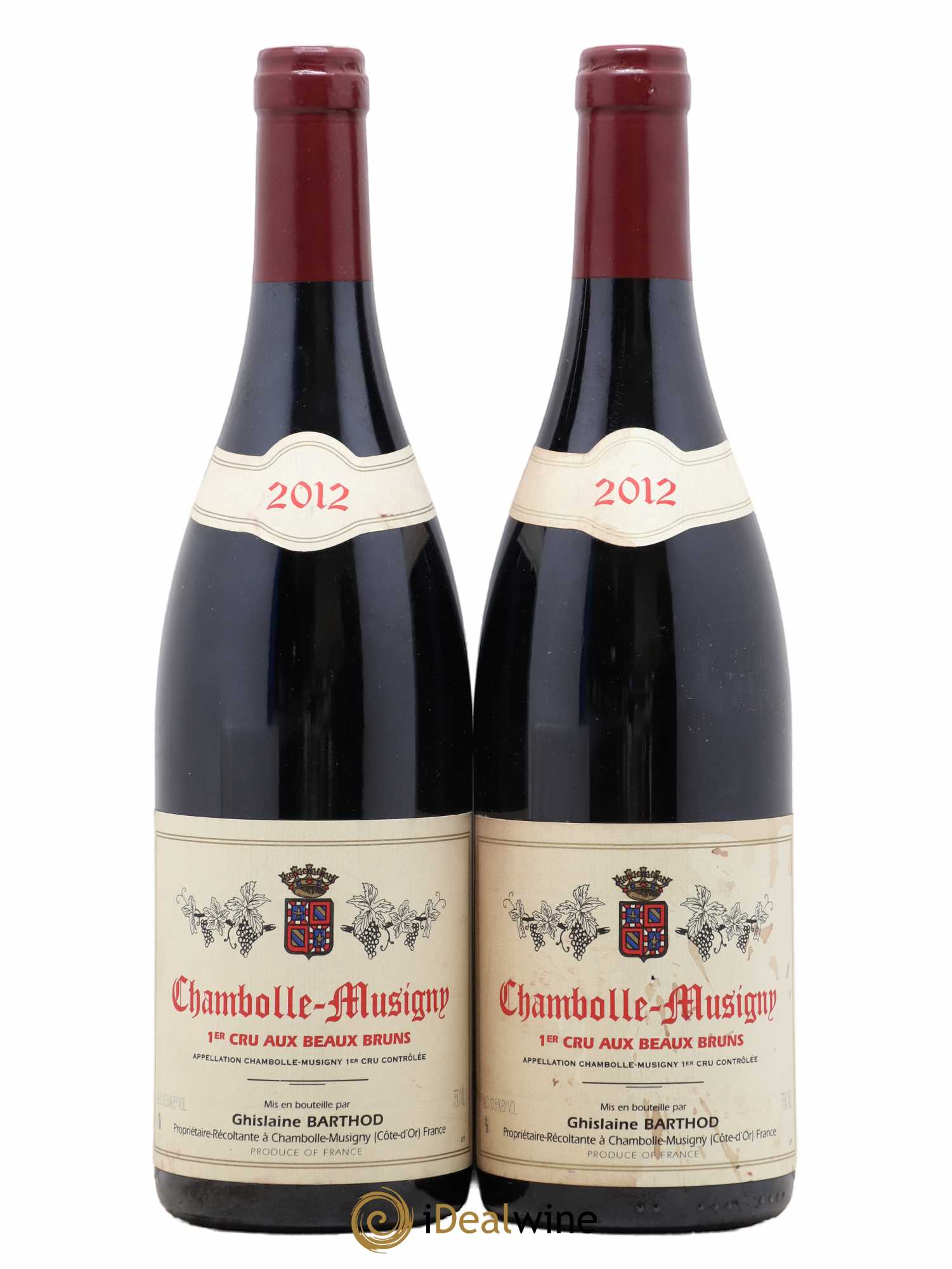Chambolle-Musigny 1er Cru Aux Beaux Bruns Ghislaine Barthod 2012 - Lot de 2 bouteilles - 0