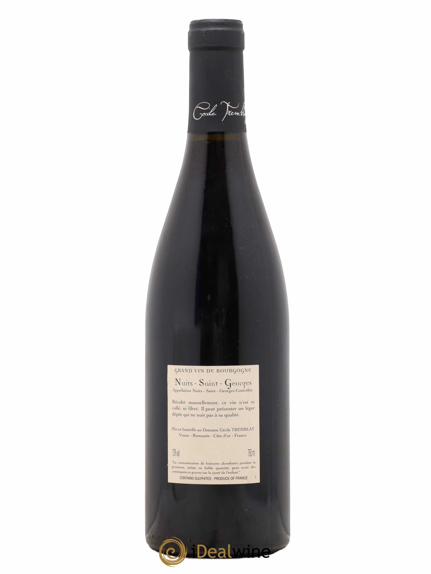 Nuits-Saint-Georges Albuca Cécile Tremblay 2013 - Lot de 1 bouteille - 1