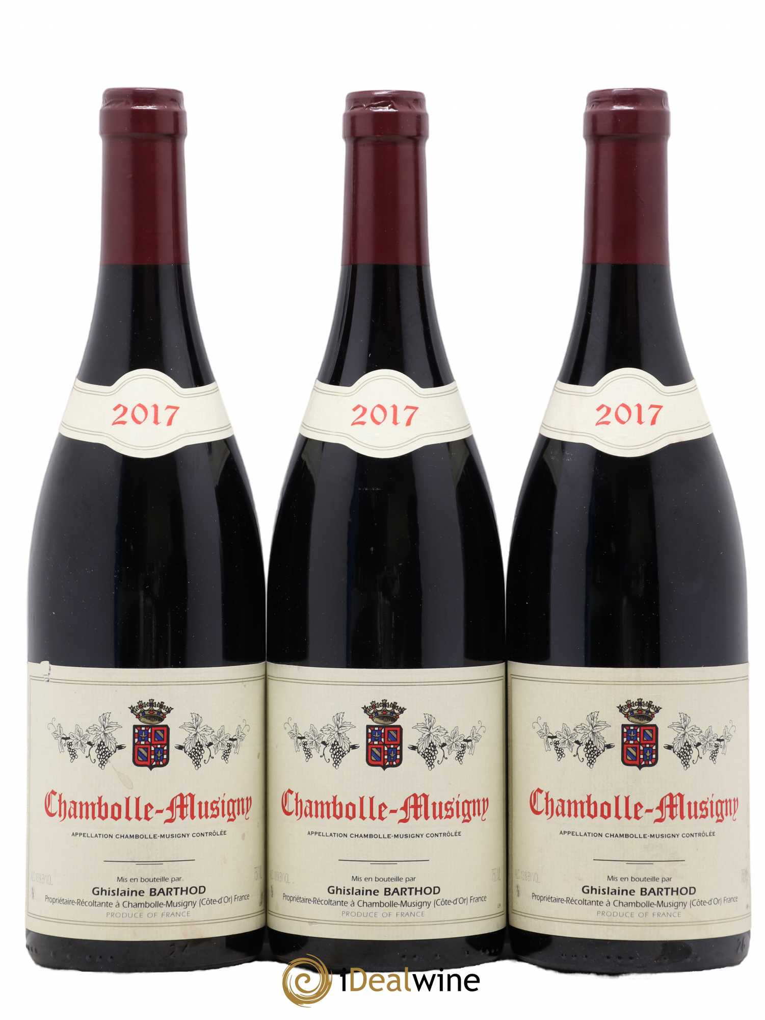 Chambolle-Musigny Ghislaine Barthod 2017 - Lot de 3 bouteilles - 0