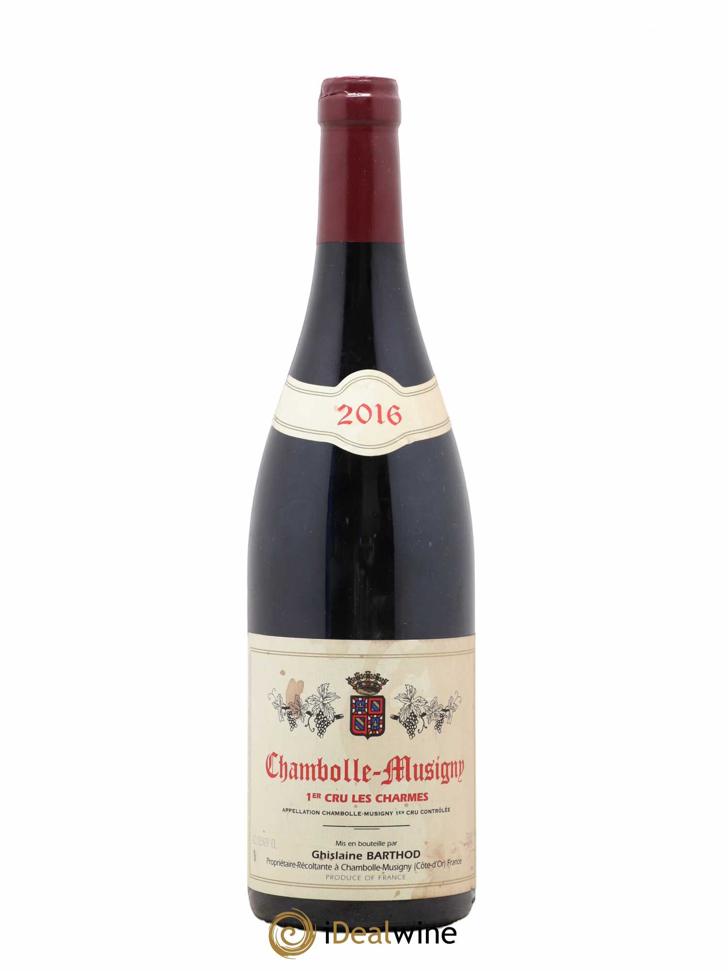 Chambolle-Musigny 1er Cru Les Charmes Ghislaine Barthod 2016 - Lot de 1 bouteille - 0