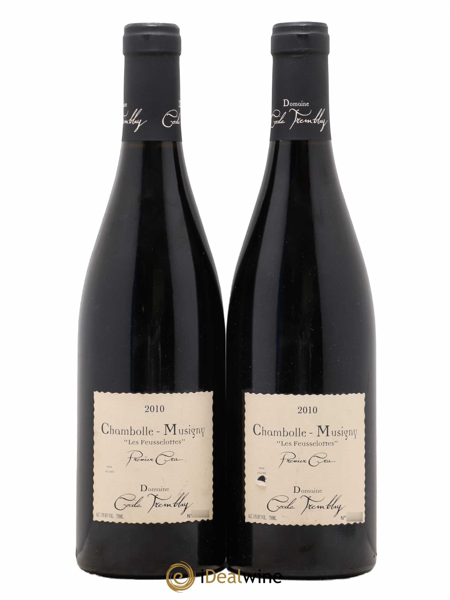 Chambolle-Musigny 1er Cru Les Feusselottes Cécile Tremblay 2010 - Lot de 2 bouteilles - 0