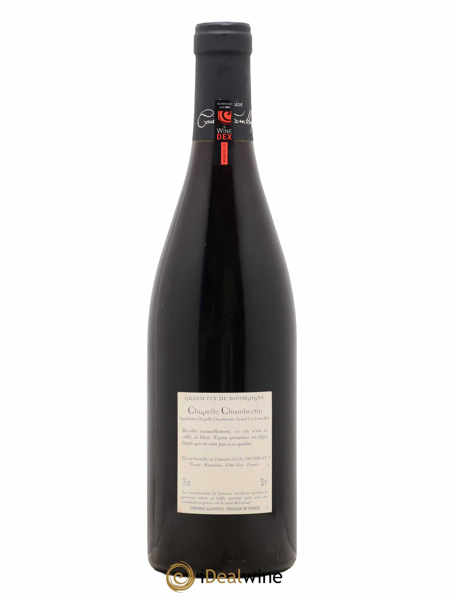 Chapelle-Chambertin Grand Cru Cécile Tremblay 2009 - Lot de 1 bouteille - 1