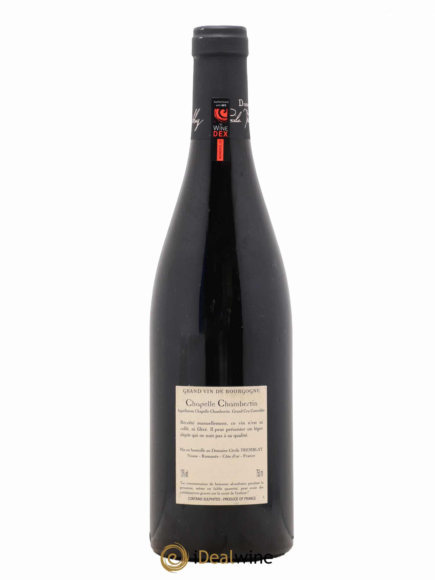 Chapelle-Chambertin Grand Cru Cécile Tremblay 2010 - Lot de 1 bouteille - 1