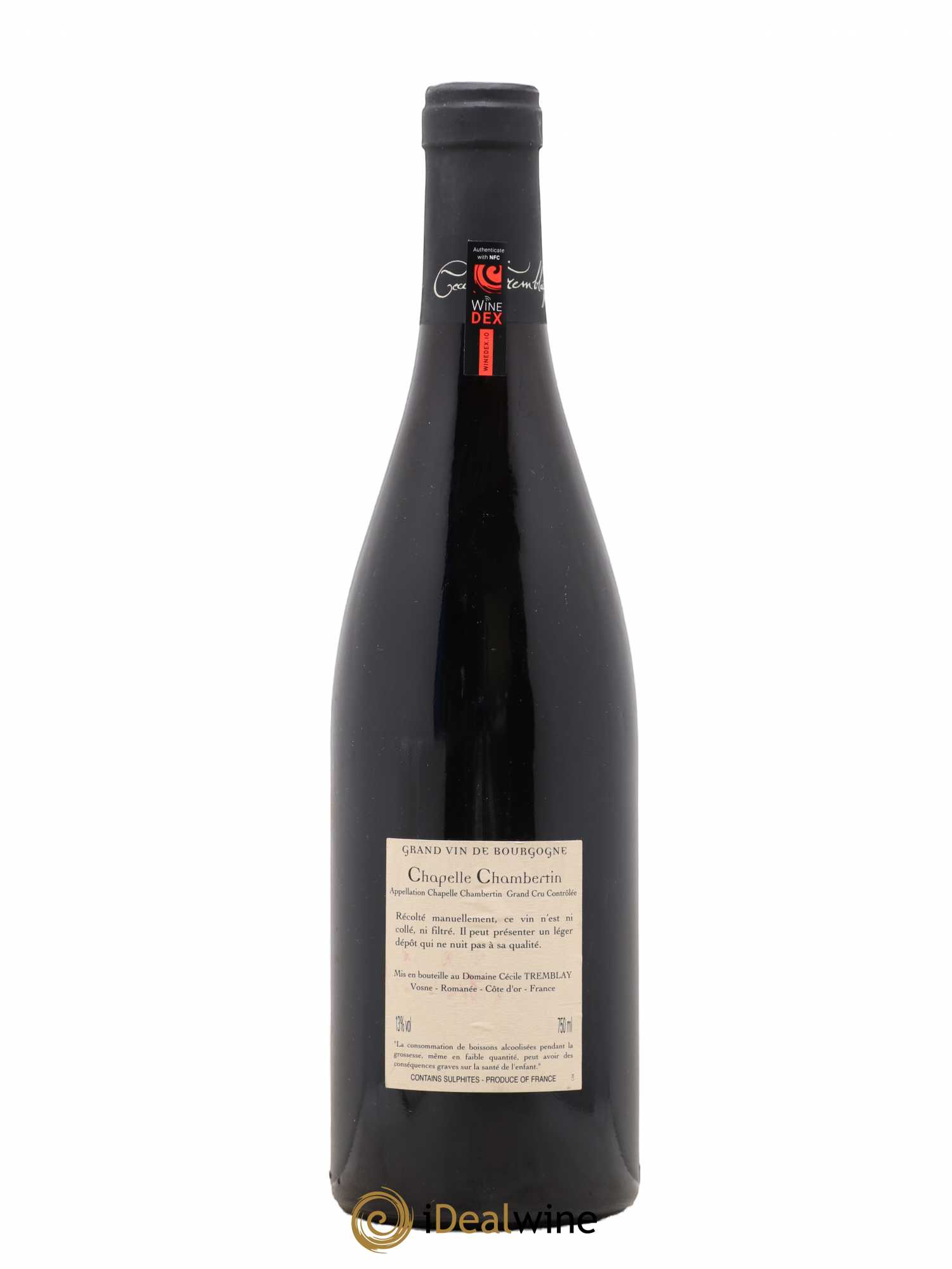 Chapelle-Chambertin Grand Cru Cécile Tremblay 2012 - Lot de 1 bouteille - 1