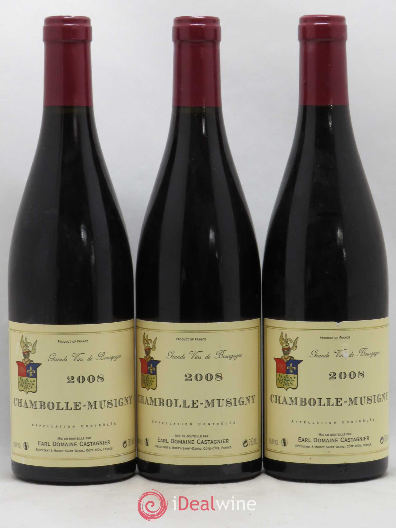Chambolle-Musigny Village Jerome Castagnier 2008 - Posten von 3 Flaschen - 0
