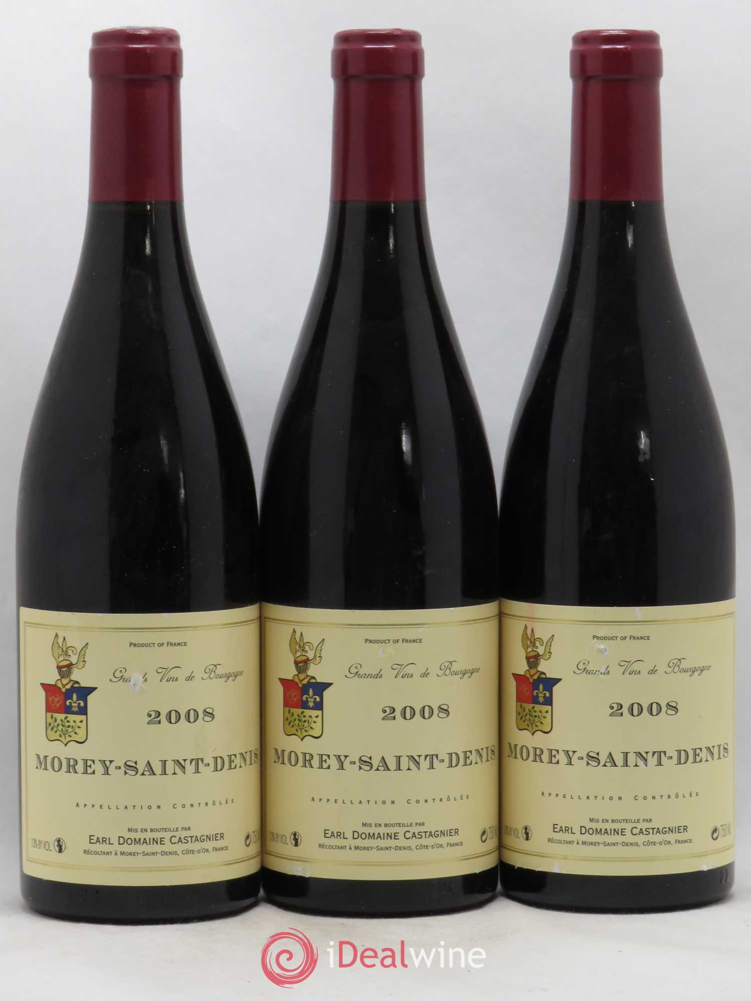 Morey-Saint-Denis Village Jerome Castagnier 2008 - Posten von 3 Flaschen - 0