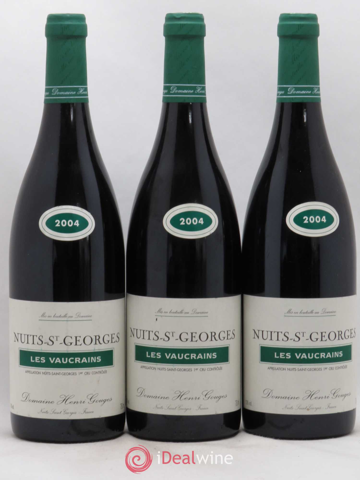 Nuits-Saint-Georges 1er Cru Les Vaucrains Henri Gouges 2004 - Lot de 3 bouteilles - 0