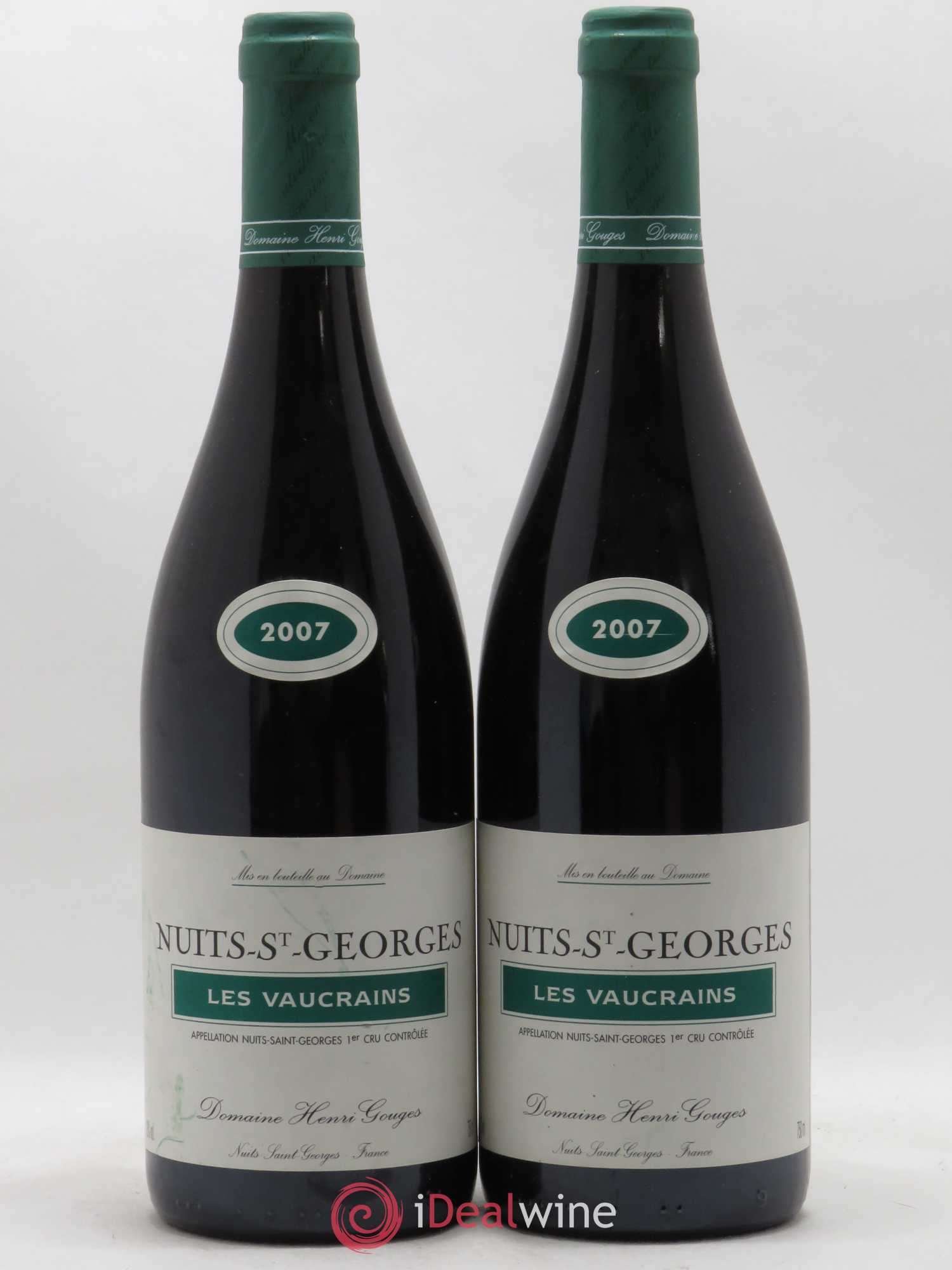 Nuits-Saint-Georges 1er Cru Les Vaucrains Henri Gouges 2007 - Lot de 2 bouteilles - 0