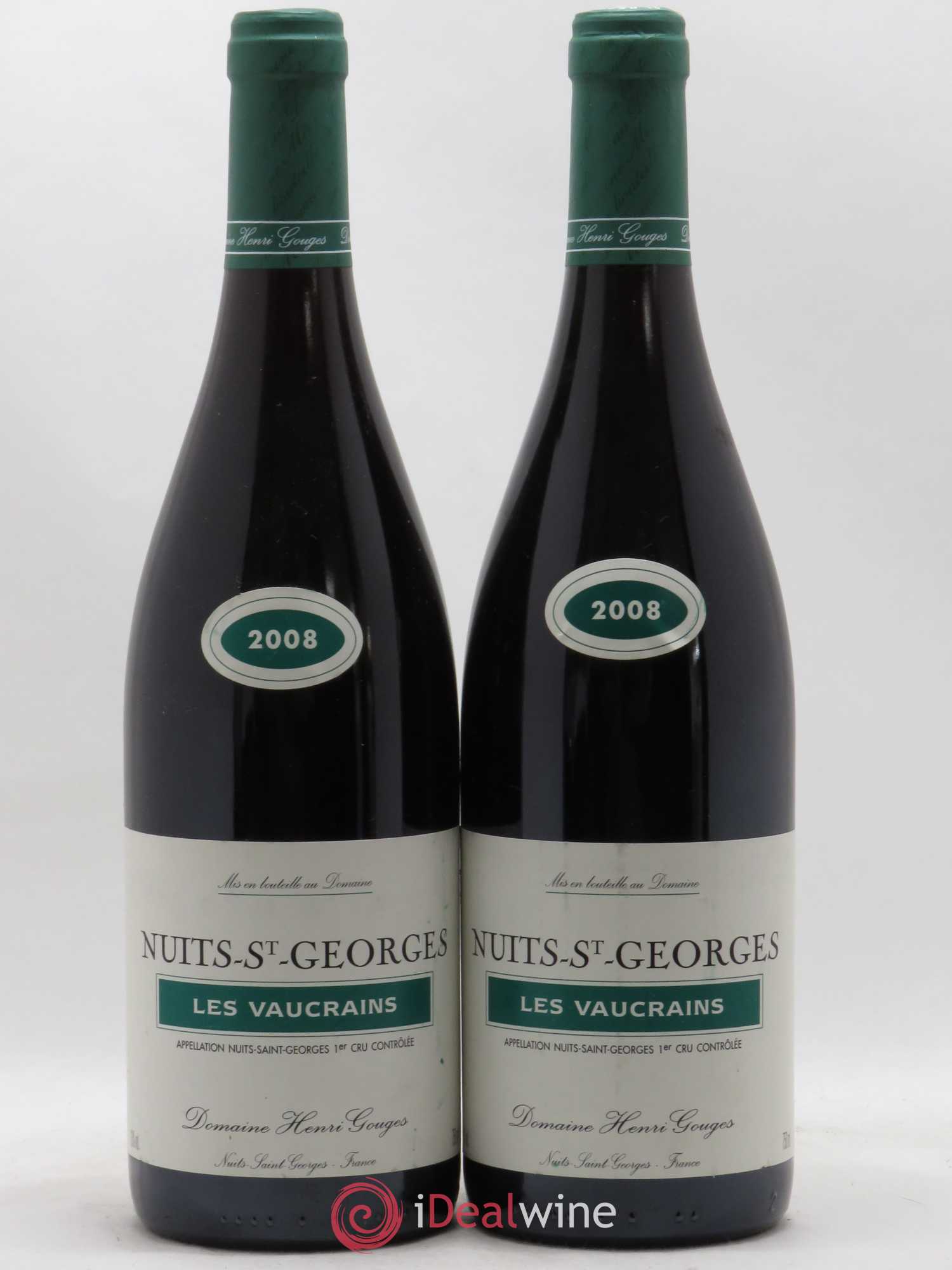 Nuits-Saint-Georges 1er Cru Les Vaucrains Henri Gouges 2008 - Lot de 2 bouteilles - 0