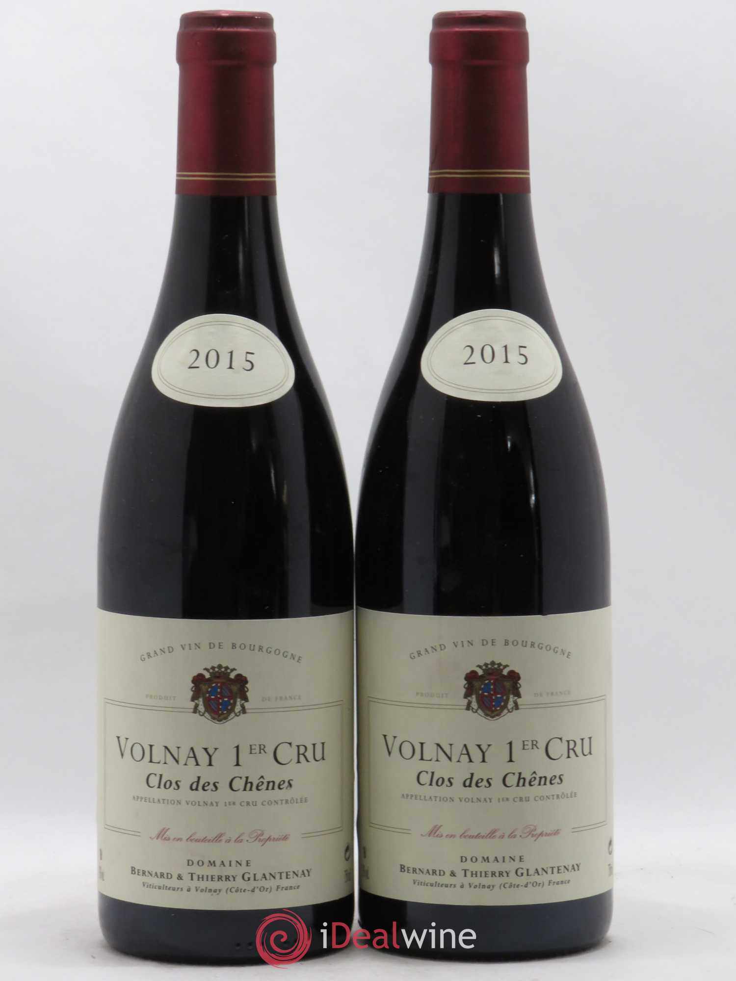 Volnay 1er Cru Clos des Chênes Bernard et Thierry Glantenay (Domaine) 2015 - Lot de 2 bouteilles - 0