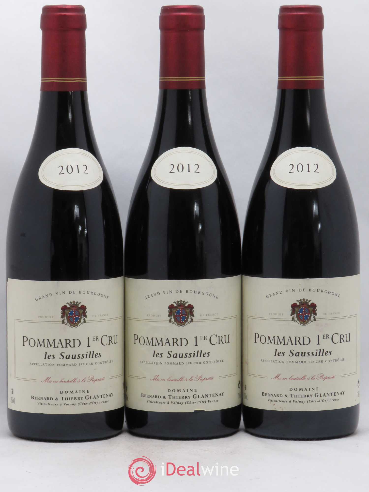 Pommard 1er Cru Les Saussilles Bernard et Thierry Glantenay (Domaine) 2012 - Lot de 3 bouteilles - 0