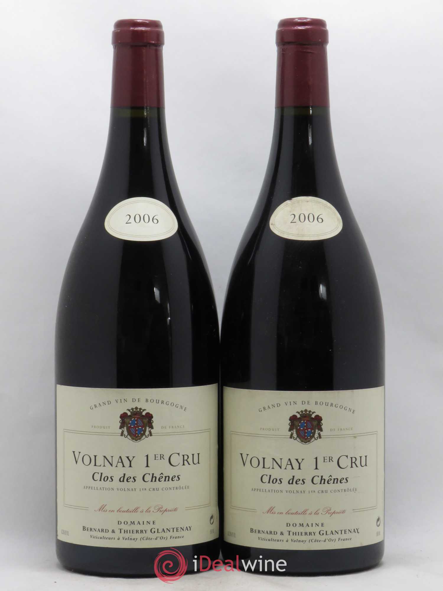Volnay 1er Cru Clos des Chênes Bernard et Thierry Glantenay (Domaine) 2006 - Lot de 2 magnums - 0