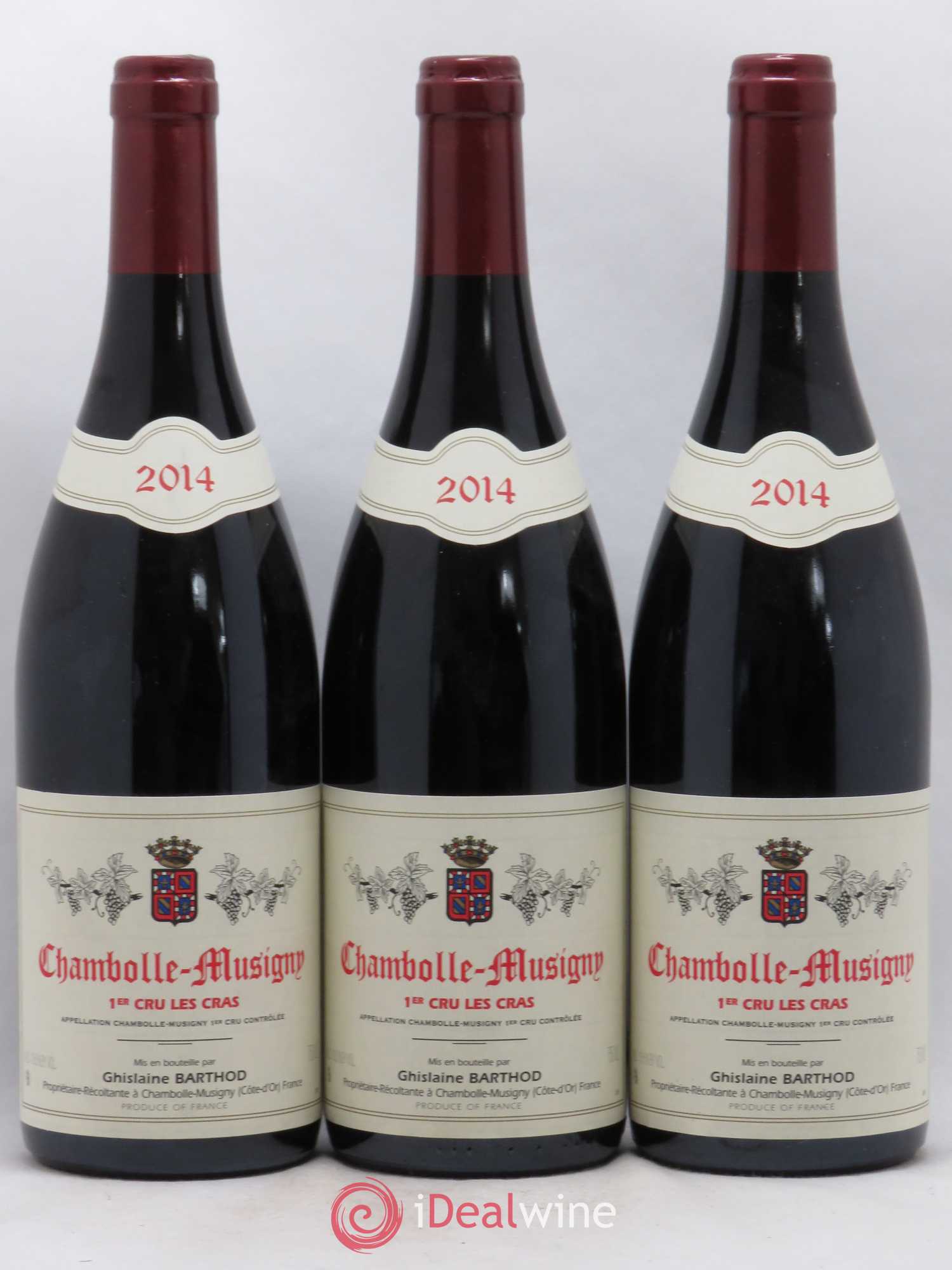 Chambolle-Musigny 1er Cru Les Cras Ghislaine Barthod 2014 - Lot de 3 bouteilles - 0