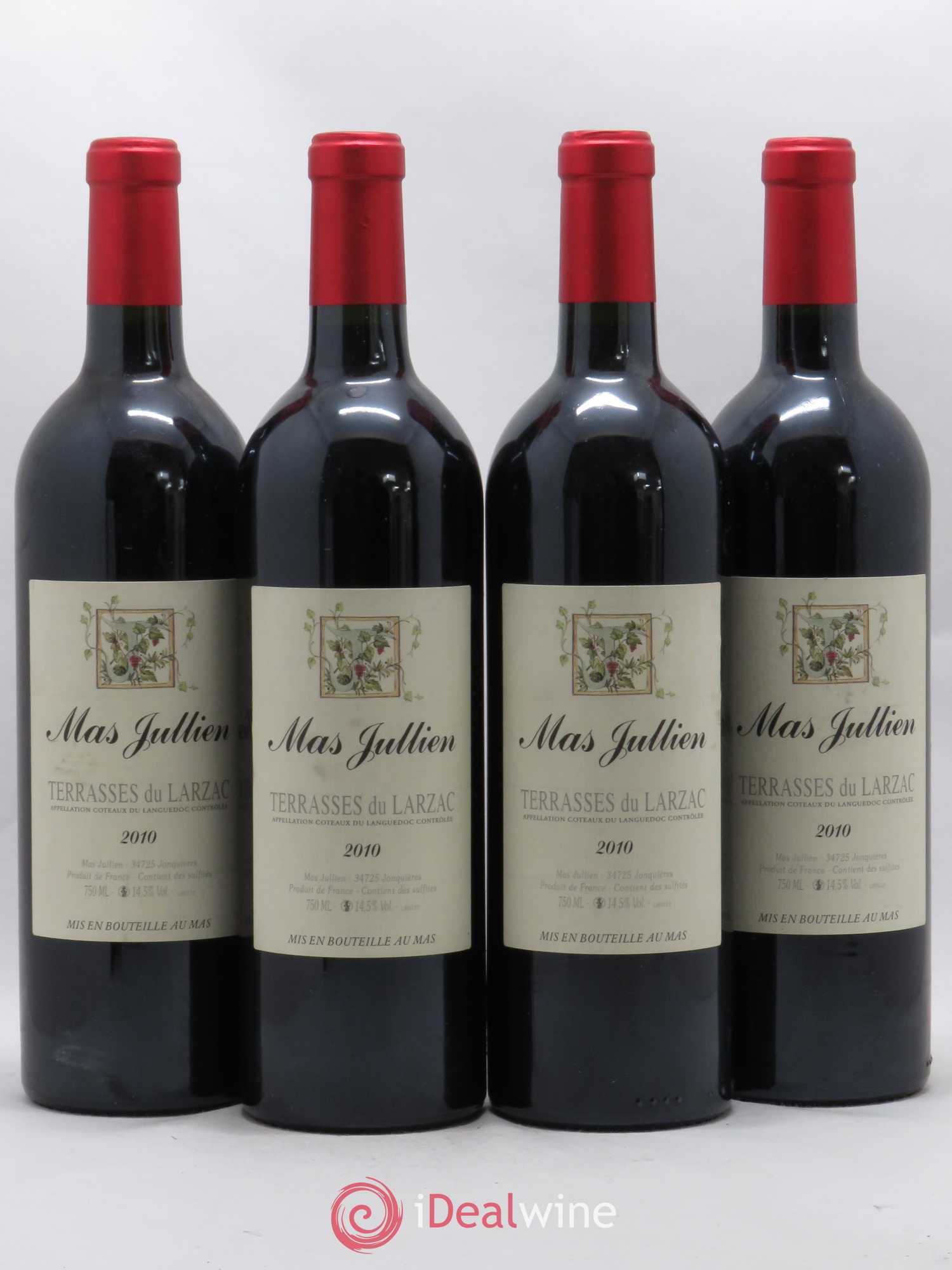 Terrasses du Larzac Mas Jullien Olivier Jullien 2010 - Lot de 4 bouteilles - 0