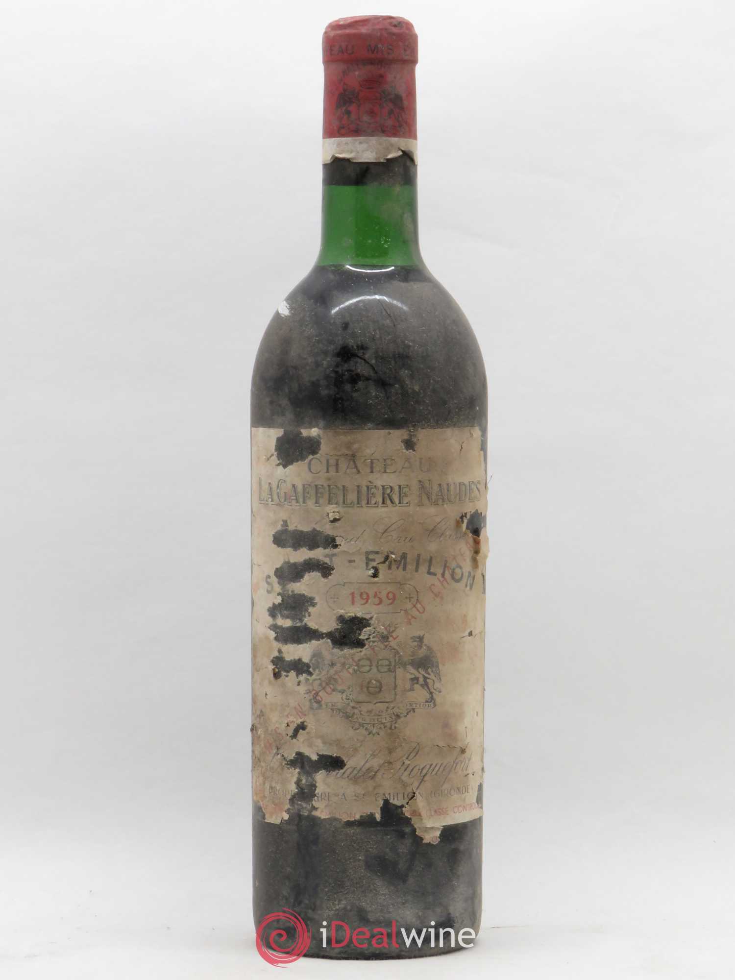 Château la Gaffelière 1er Grand Cru Classé B Naudes 1959 - Lot de 1 bouteille - 0