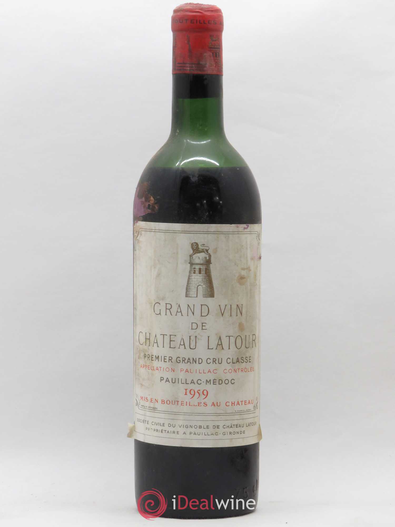 Château Latour 1er Grand Cru Classé 1959 - Lot de 1 bouteille - 0