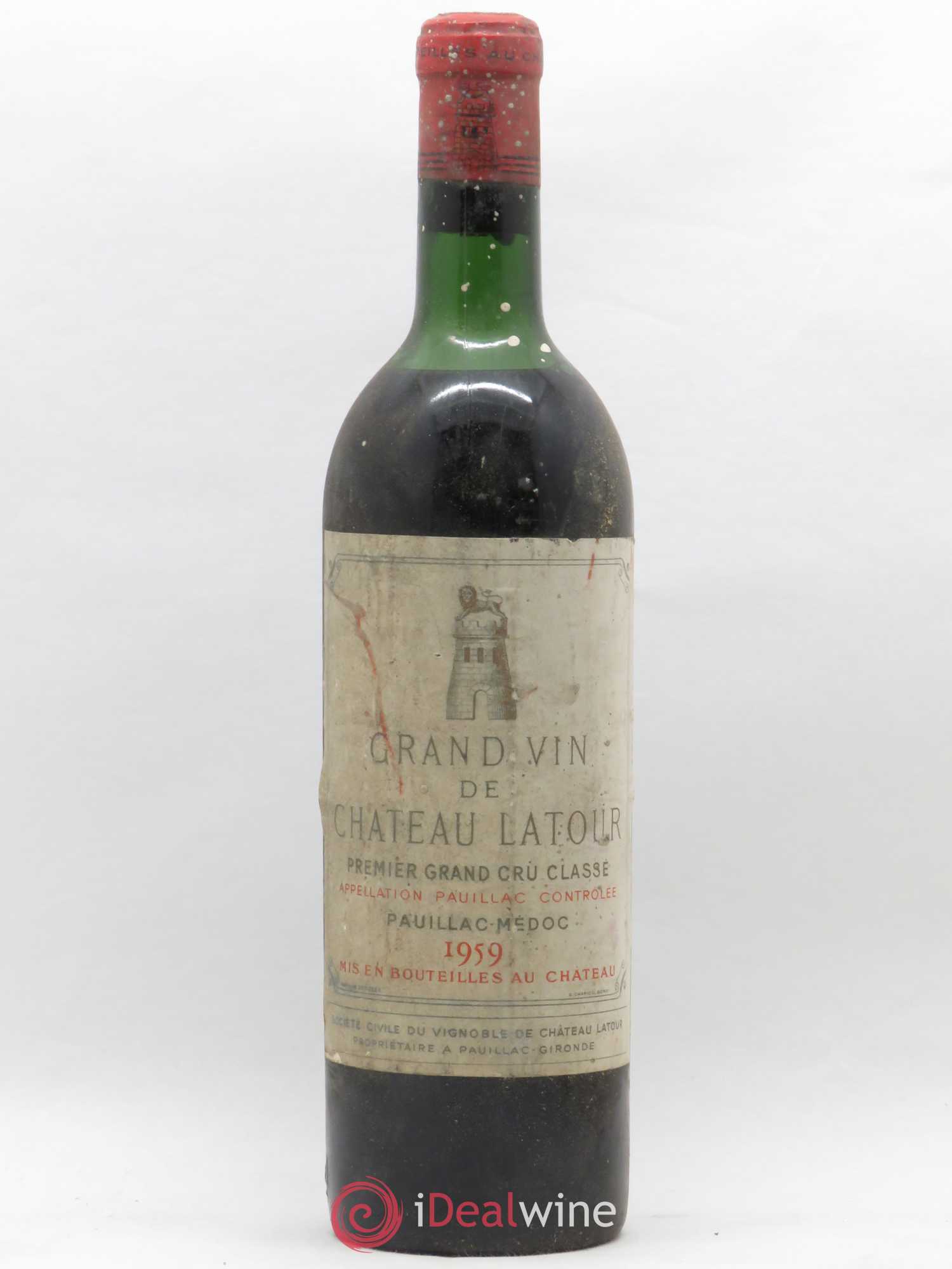 Château Latour 1er Grand Cru Classé 1959 - Lot de 1 bouteille - 0