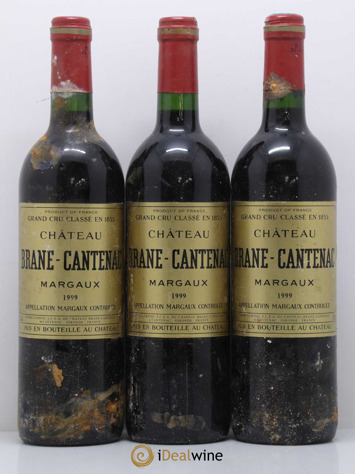 Château Brane Cantenac 2ème Grand Cru Classé 1999 - Lot de 3 bouteilles - 0
