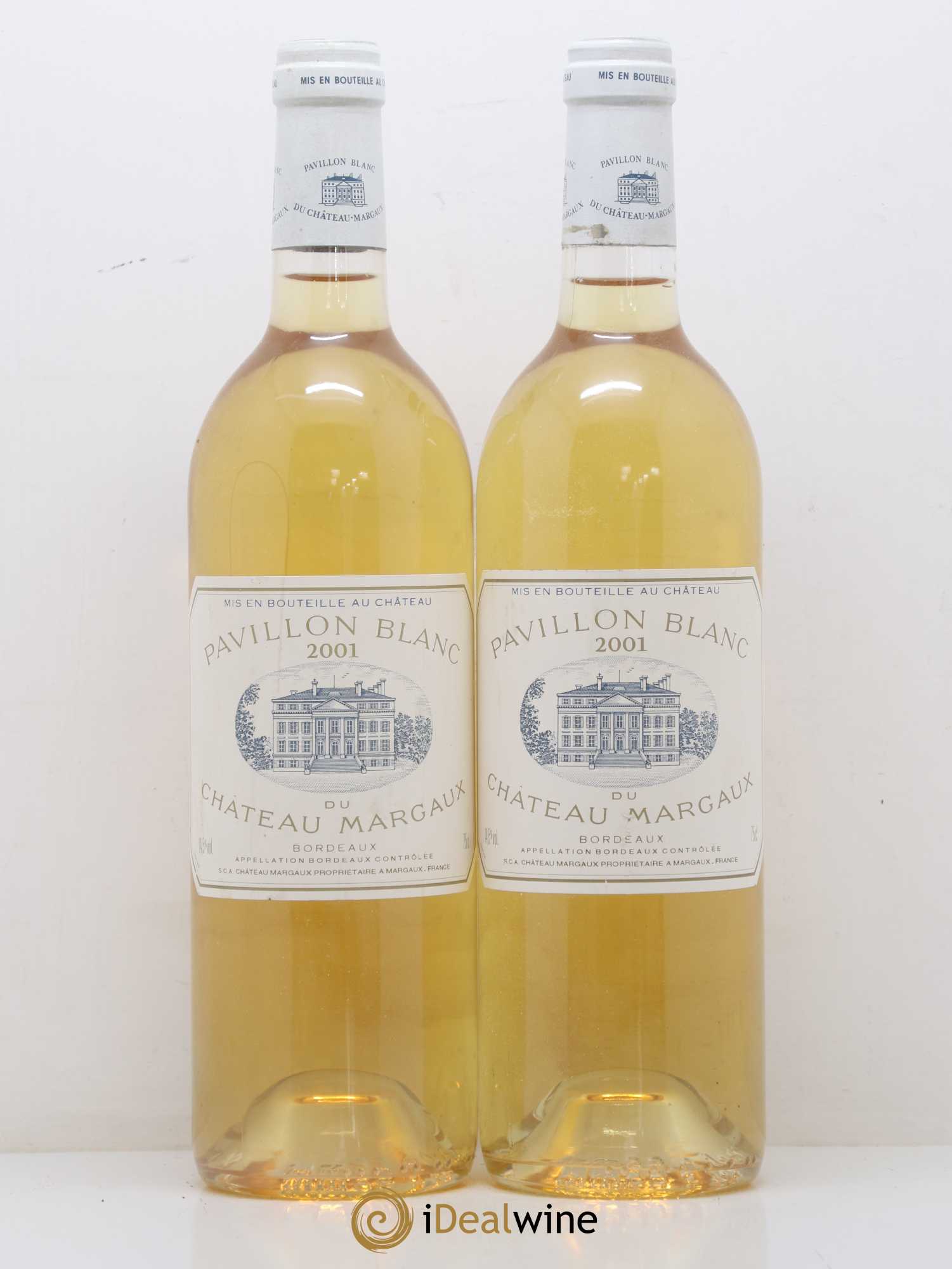 Pavillon Blanc du Château Margaux 2001 - Lot de 2 bouteilles - 0
