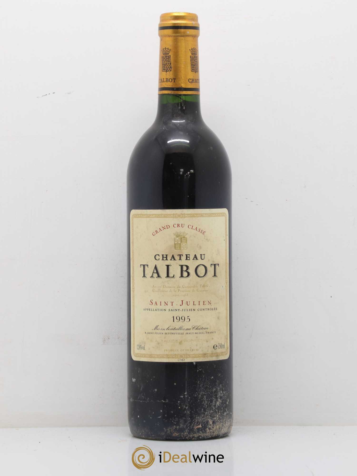 Château Talbot 4ème Grand Cru Classé 1995 - Lot de 1 bouteille - 0