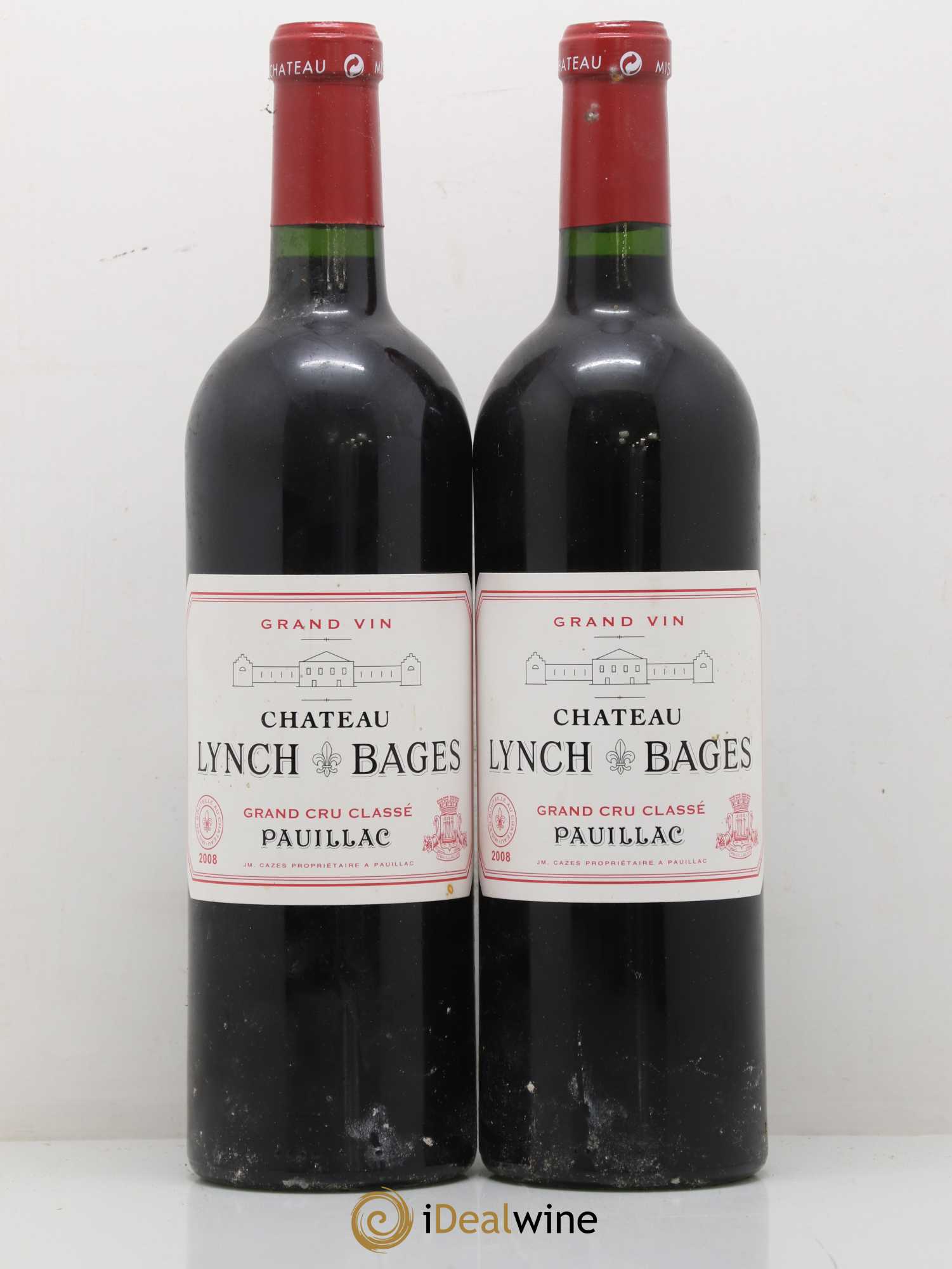 Château Lynch Bages 5ème Grand Cru Classé 2008 - Lot de 2 bouteilles - 0