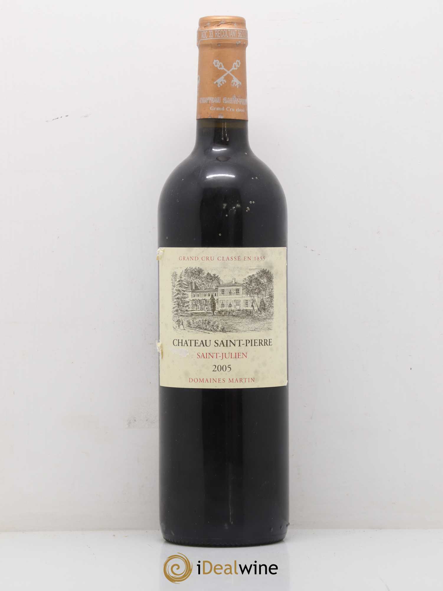 Château Saint-Pierre 4ème Grand Cru Classé 2005 - Lot de 1 bouteille - 0