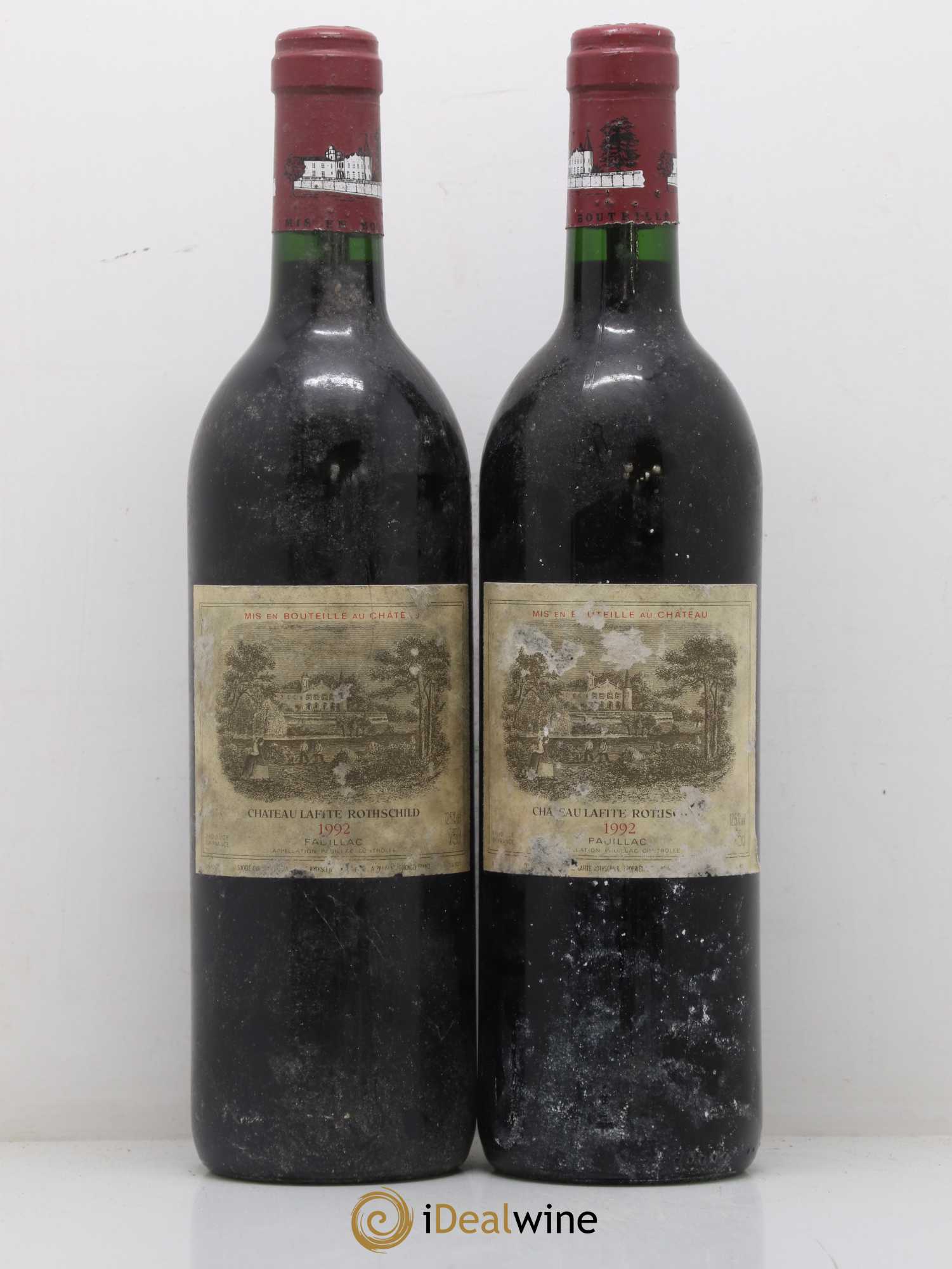 Château Lafite Rothschild 1er Grand Cru Classé 1992 - Lot de 2 bouteilles - 0