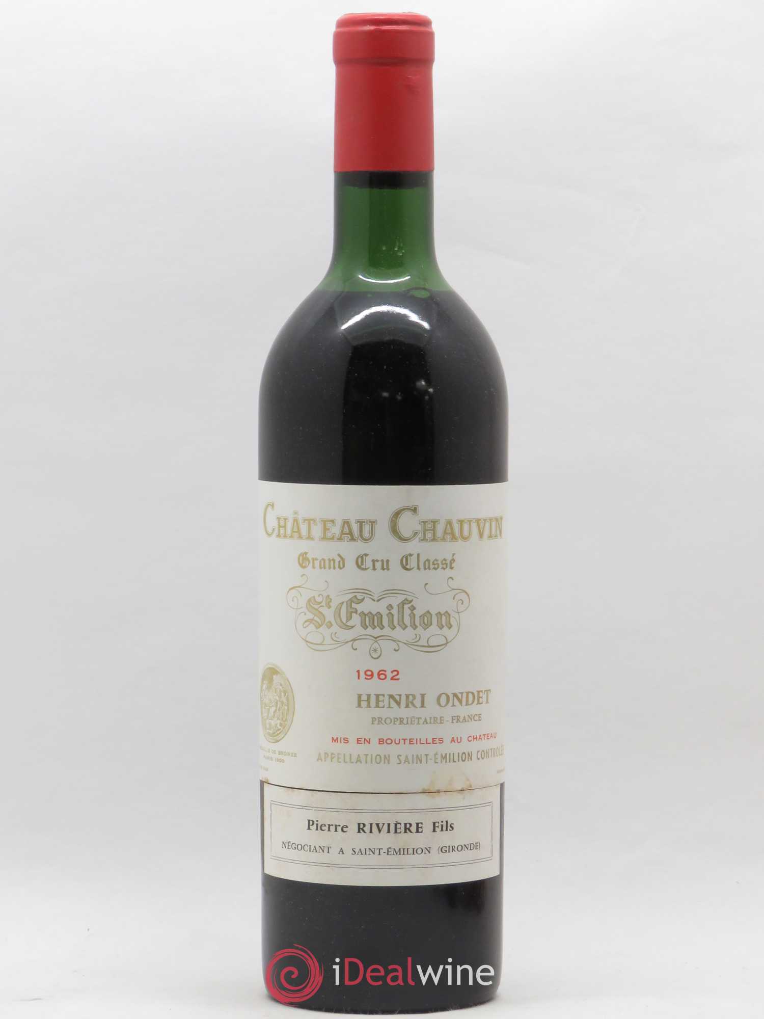 Château Chauvin Grand Cru Classé 1962 - Lot de 1 bouteille - 0