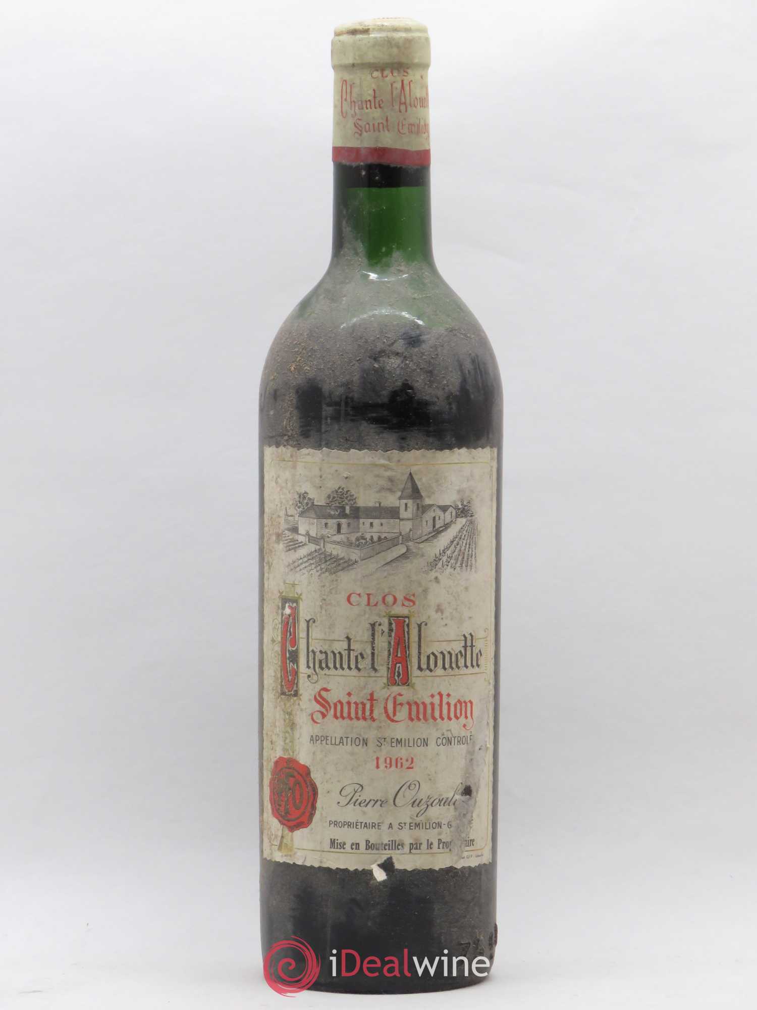 Saint-Émilion Clos Chante L'Alouette (sans prix de réserve) 1962 - Posten von 1 Flasche - 0