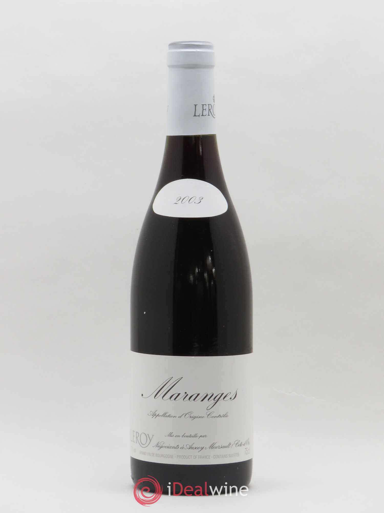 Maranges Leroy SA 2003 - Lot de 1 bouteille - 0