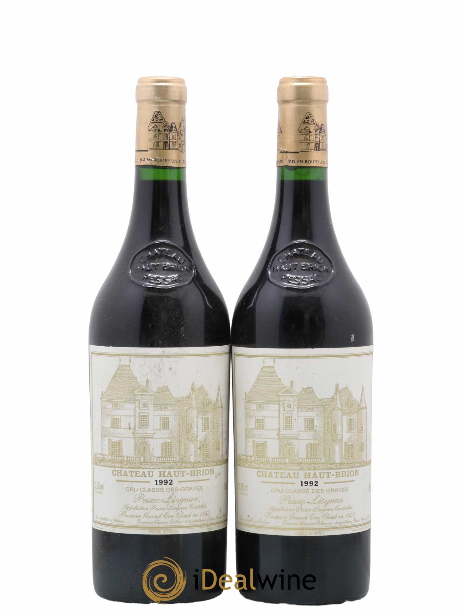 Château Haut Brion 1er Grand Cru Classé 1992 - Lot de 2 bouteilles - 0