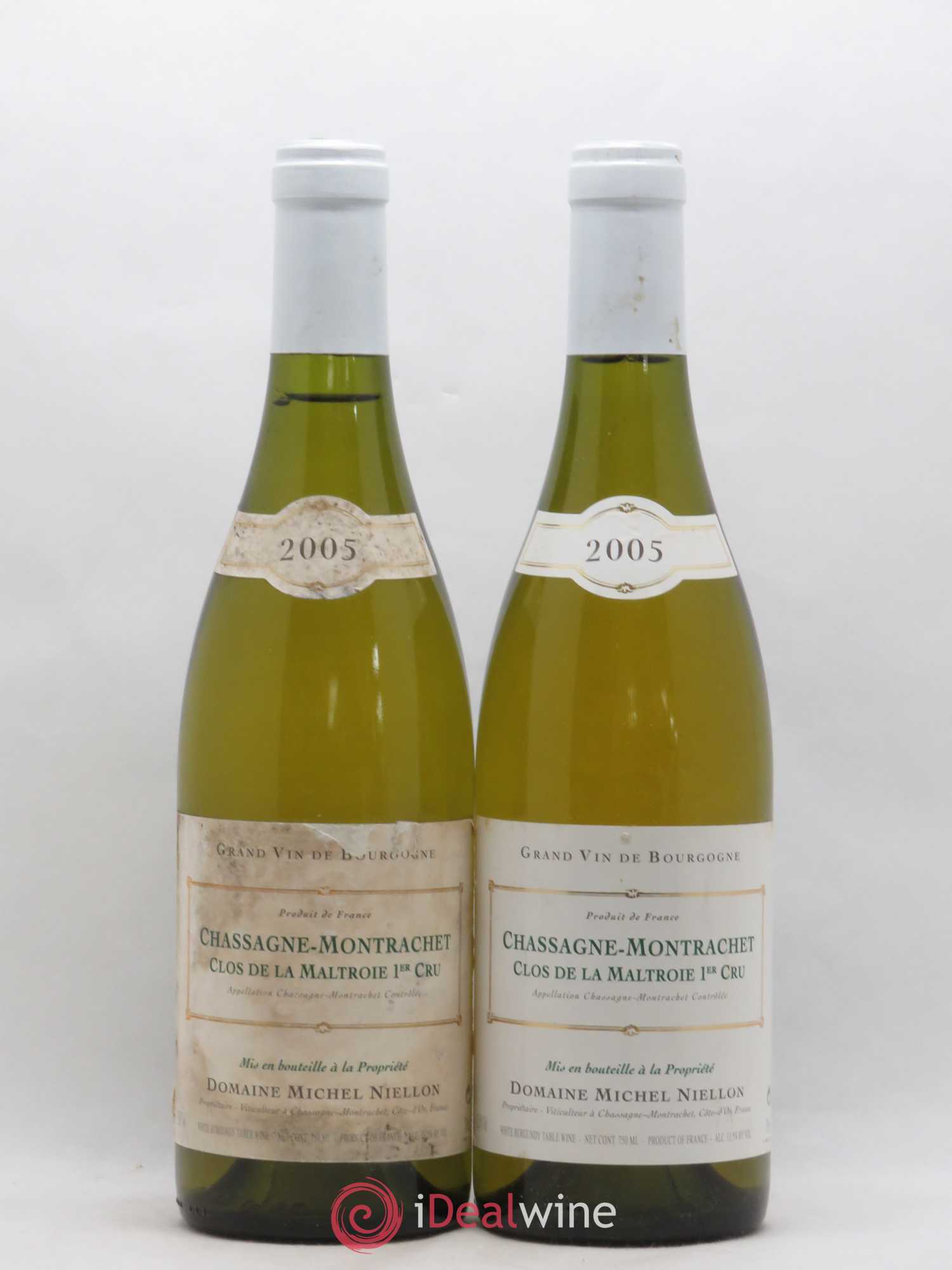 Chassagne-Montrachet 1er Cru Clos de la Maltroie Michel Niellon (Domaine) 2005 - Lot de 2 bouteilles - 0